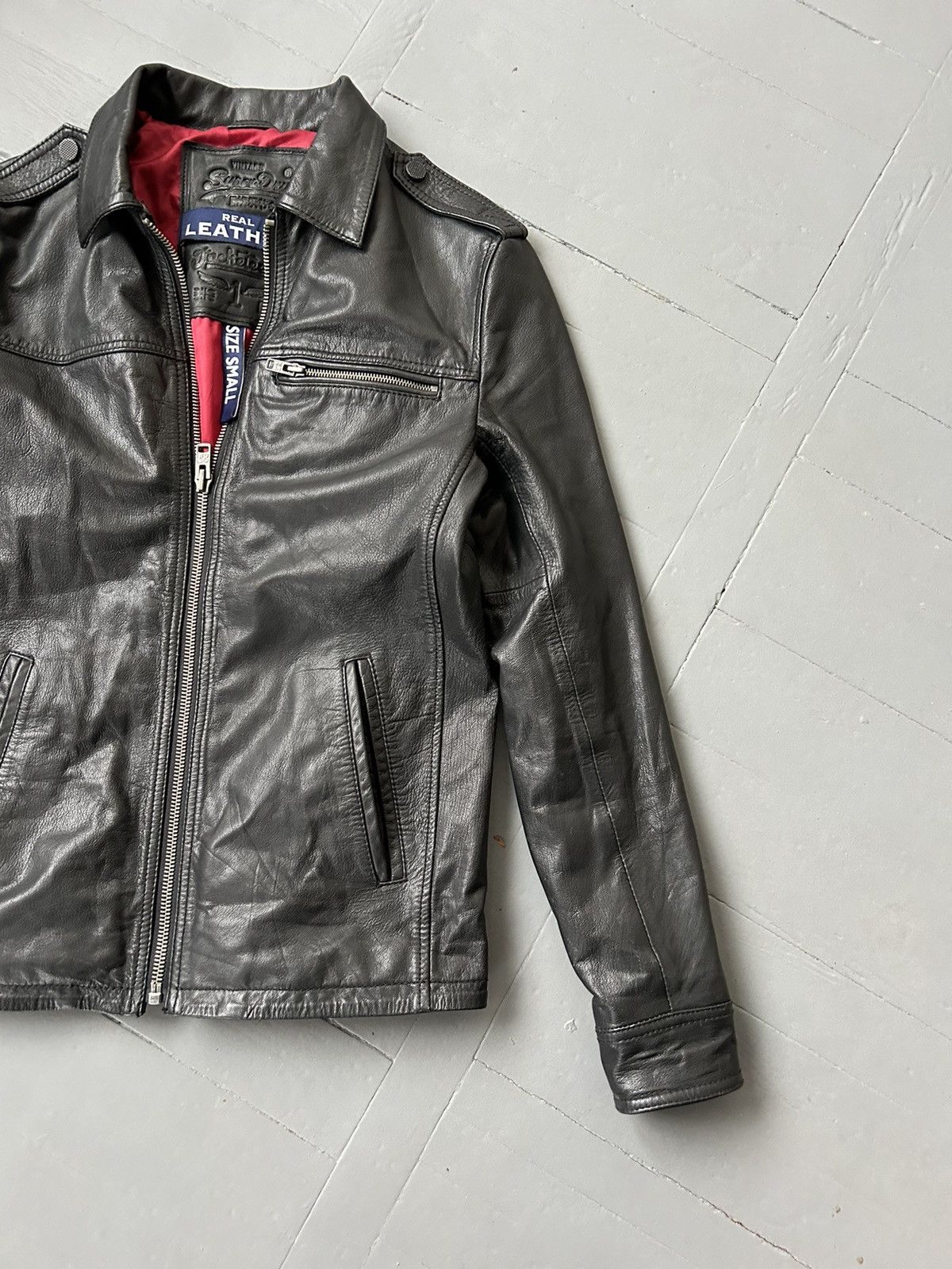 Leather × Superdry Superdry leather jacket vintage Size US S / EU 44-46 / 1 - 3 Thumbnail