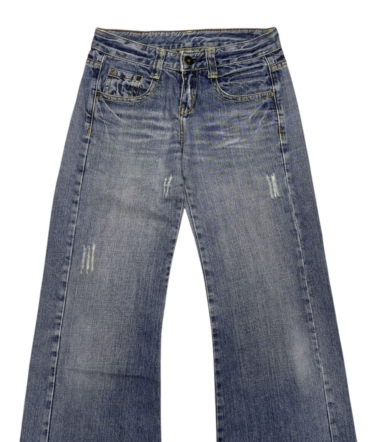 Ed Hardy Flare Jeans L.G HARD Flower Embroidery Ed Hardy Style Jeans Size US 28 / EU 44 - 8 Thumbnail