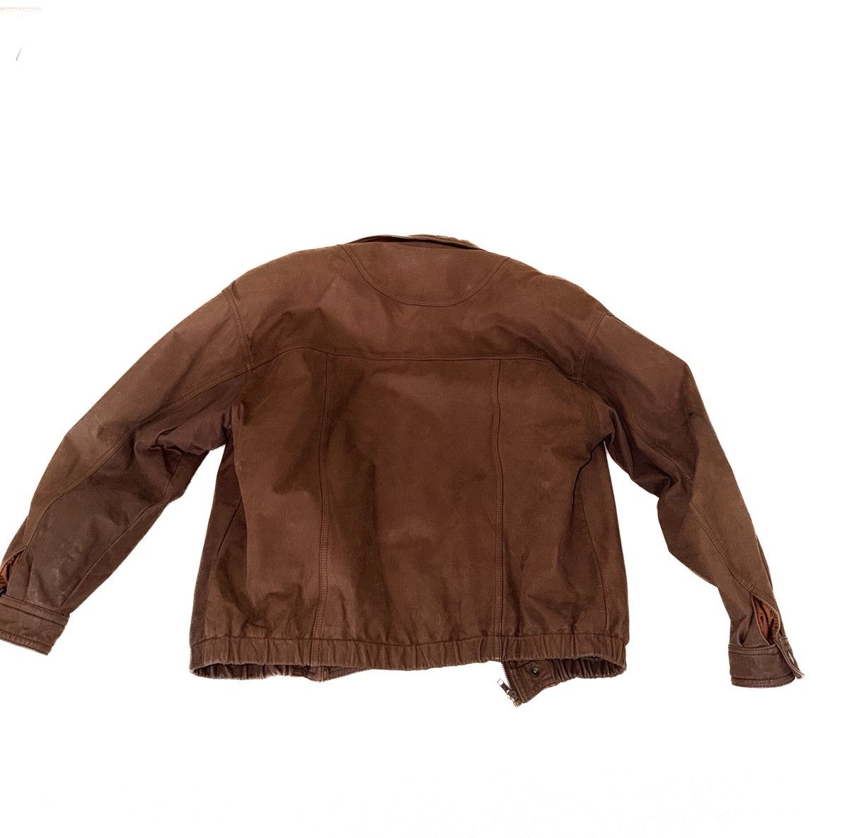 Other BROWN LEATHER JACKET SUSQUEHANNA TRAIL OUTFITTERS BOMBER MEN Size US S / EU 44-46 / 1 - 2 Thumbnail