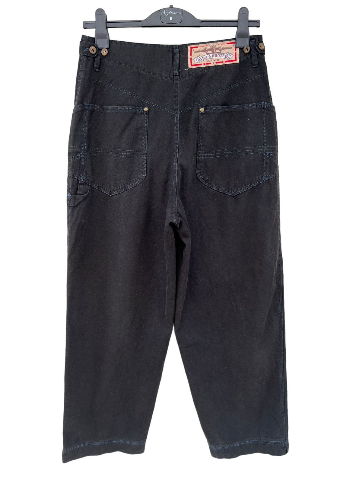 wjk Vintage 80s JUNMEN Para Shooting Baggy Trouser Pant Size US 30 / EU 46 - 15 Thumbnail