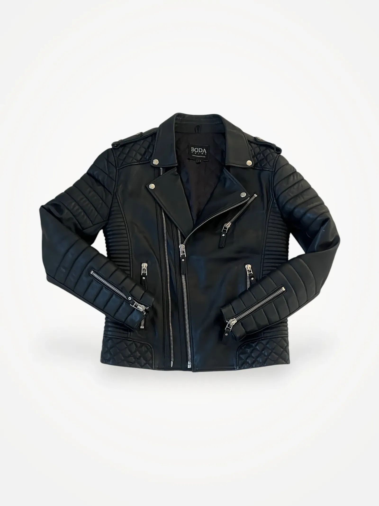 Boda Skins Bodaskins Bikerjacka Leather Jacket Size US S / EU 44-46 / 1 - 1 Thumbnail