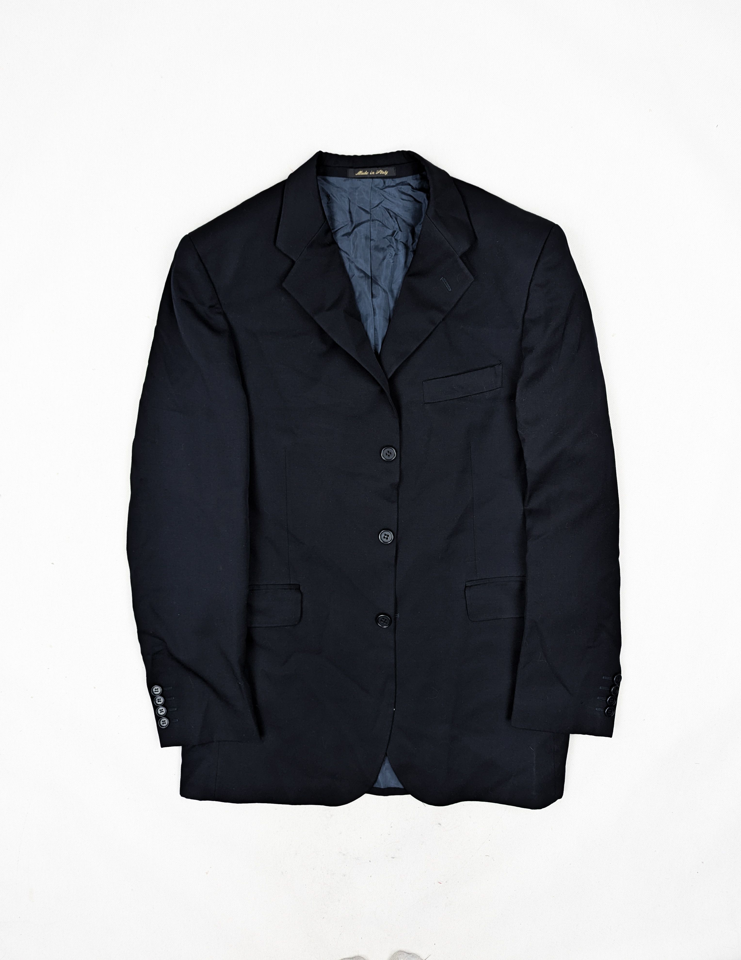 Yves Saint Laurent Yves Saint Lauren black wool jacket suit blazer Size 42R - 2 Thumbnail