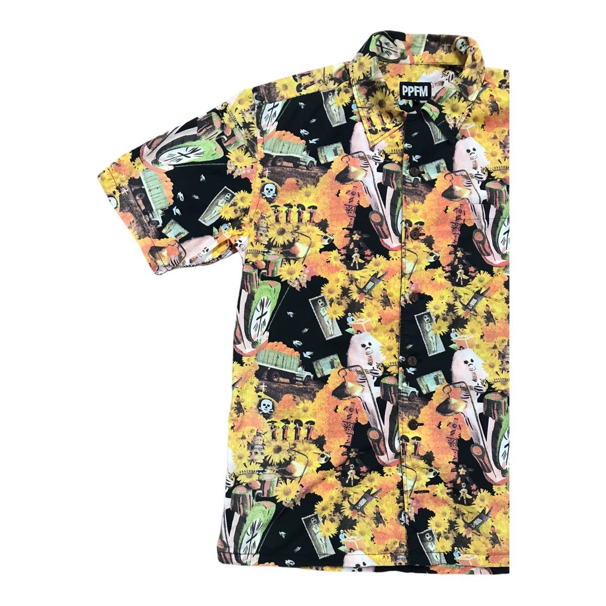 Issey Miyake × Japanese Brand × PPFM Vintage PFFM Full Print Button Shirt Size US M / EU 48-50 / 2 - 4 Thumbnail