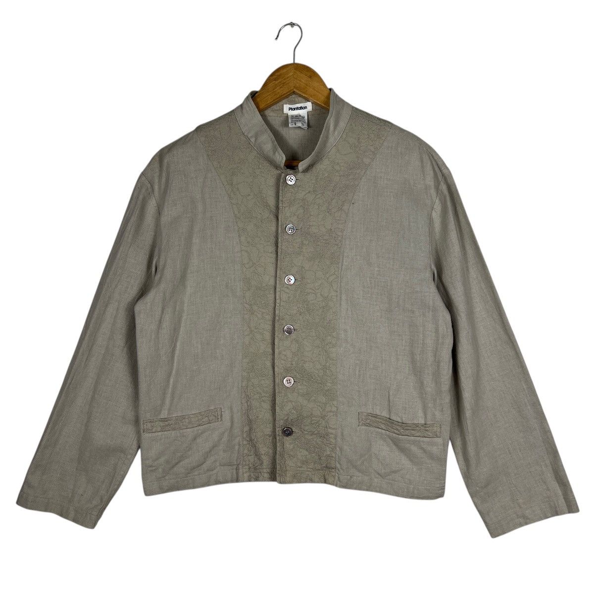 Issey Miyake Issey Miyake Plantation linen Cotton Cropped Jacket Size US M / EU 48-50 / 2 - 1 Thumbnail
