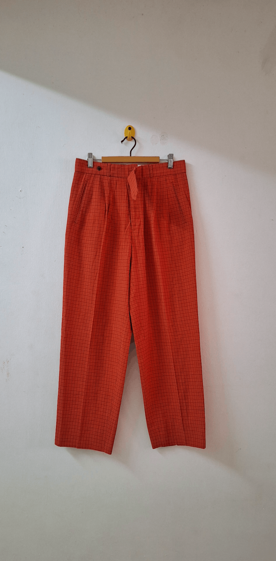 image of Vintage Jean Paul Gaultier Homme Plaid Baggy Trousers, Men's (Size 30)