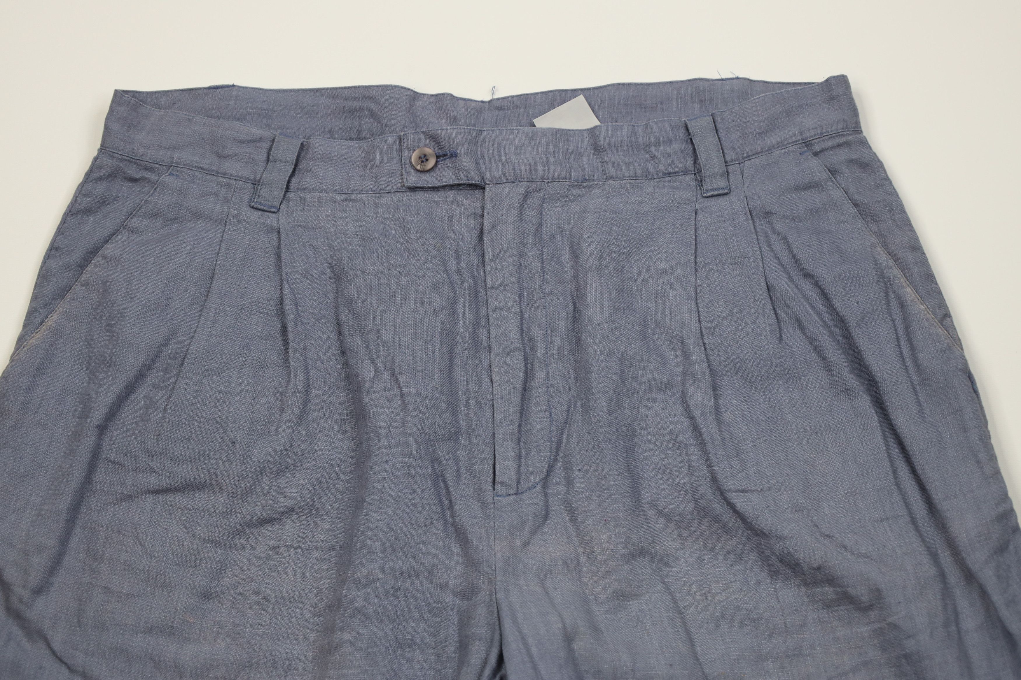 Vintage Vintage 90s Streetwear Linen Baggy Wide Leg Chino Pants Size US 36 / EU 52 - 2 Thumbnail