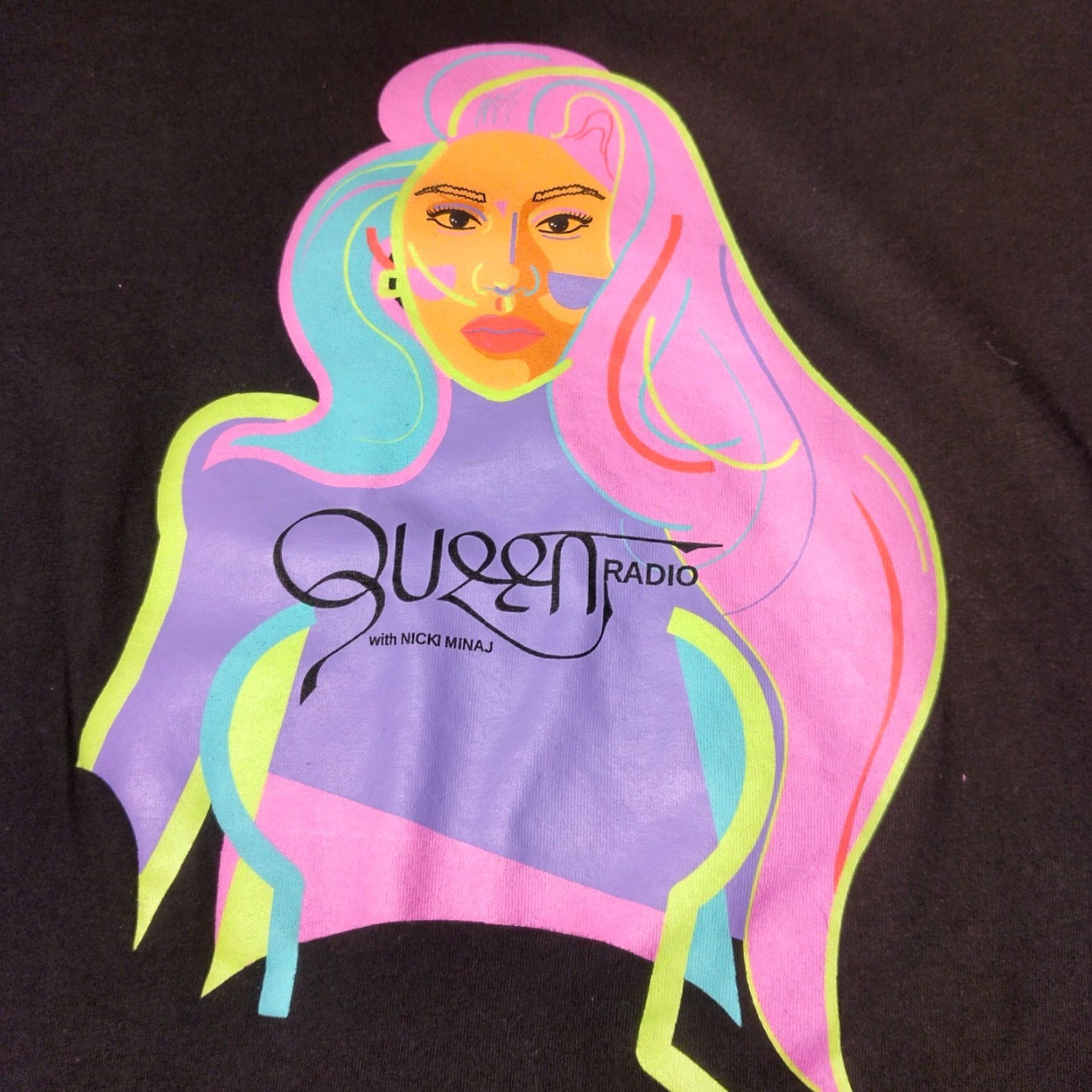 Vintage Queen Radio Nicki Minaj Shirt S Men Black Short Sleeve Cotton Knit Crew Neck T-Shirt Rap Music Music Queen Radio with Nicki Minaj Size US S / EU 44-46 / 1 - 2 Thumbnail