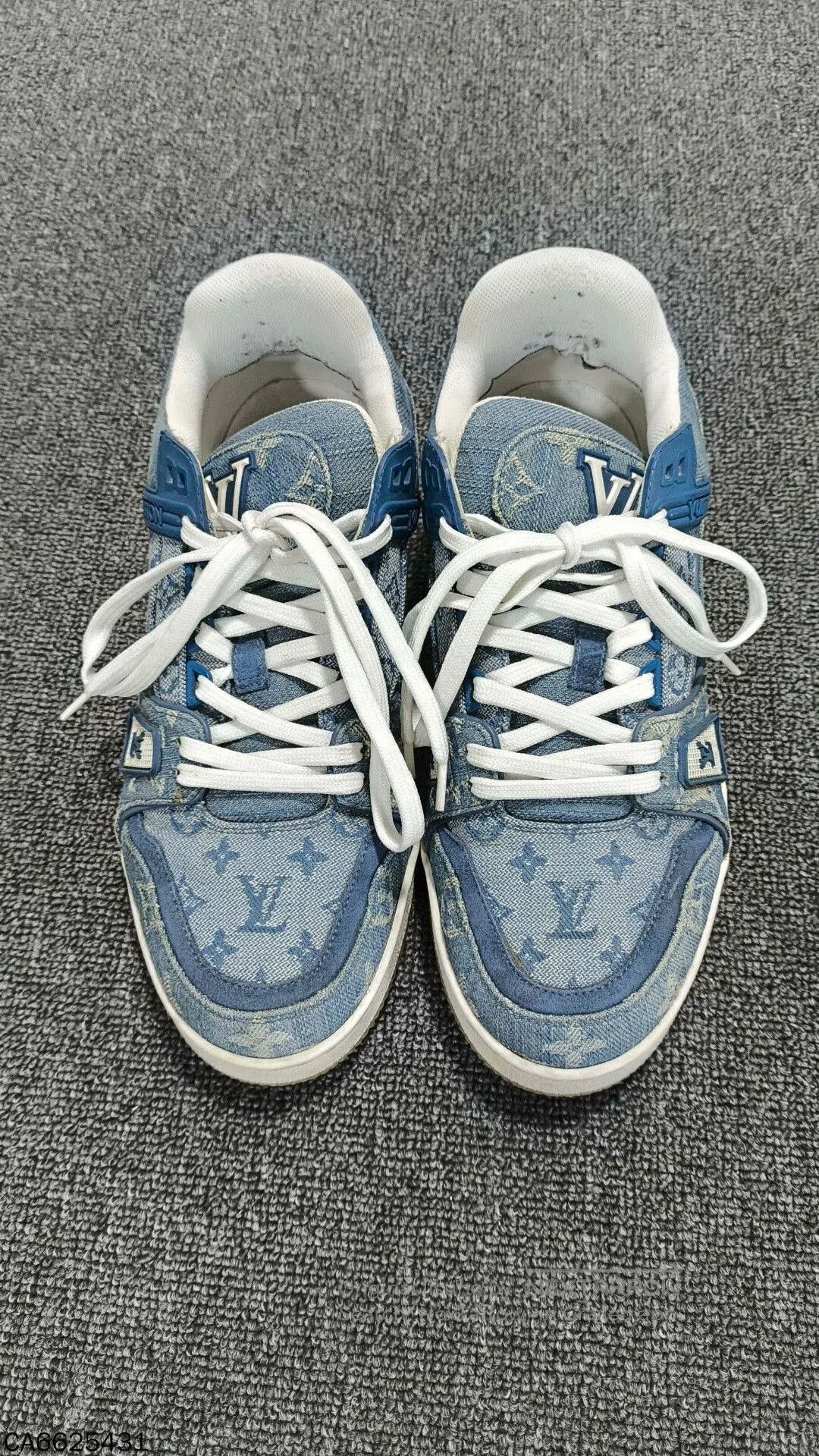 Louis Vuitton Louis Vuitton Blue Denim Trainer. Size US 6 / EU 39 - 2 Thumbnail