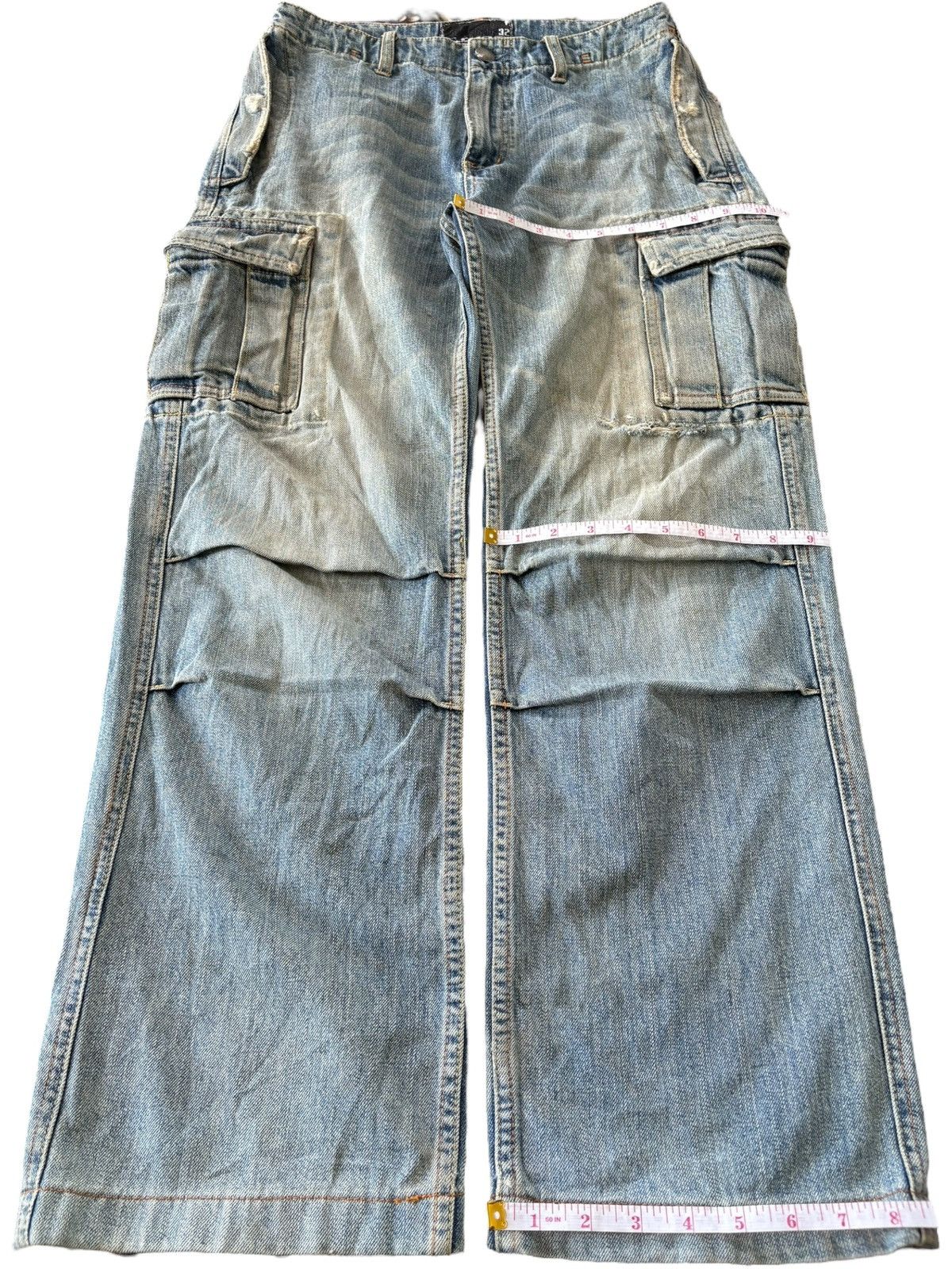 Oakley Vintage Oakley Mud Wash Distressed Baggy Cargo Jeans Size US 30 / EU 46 - 13 Thumbnail