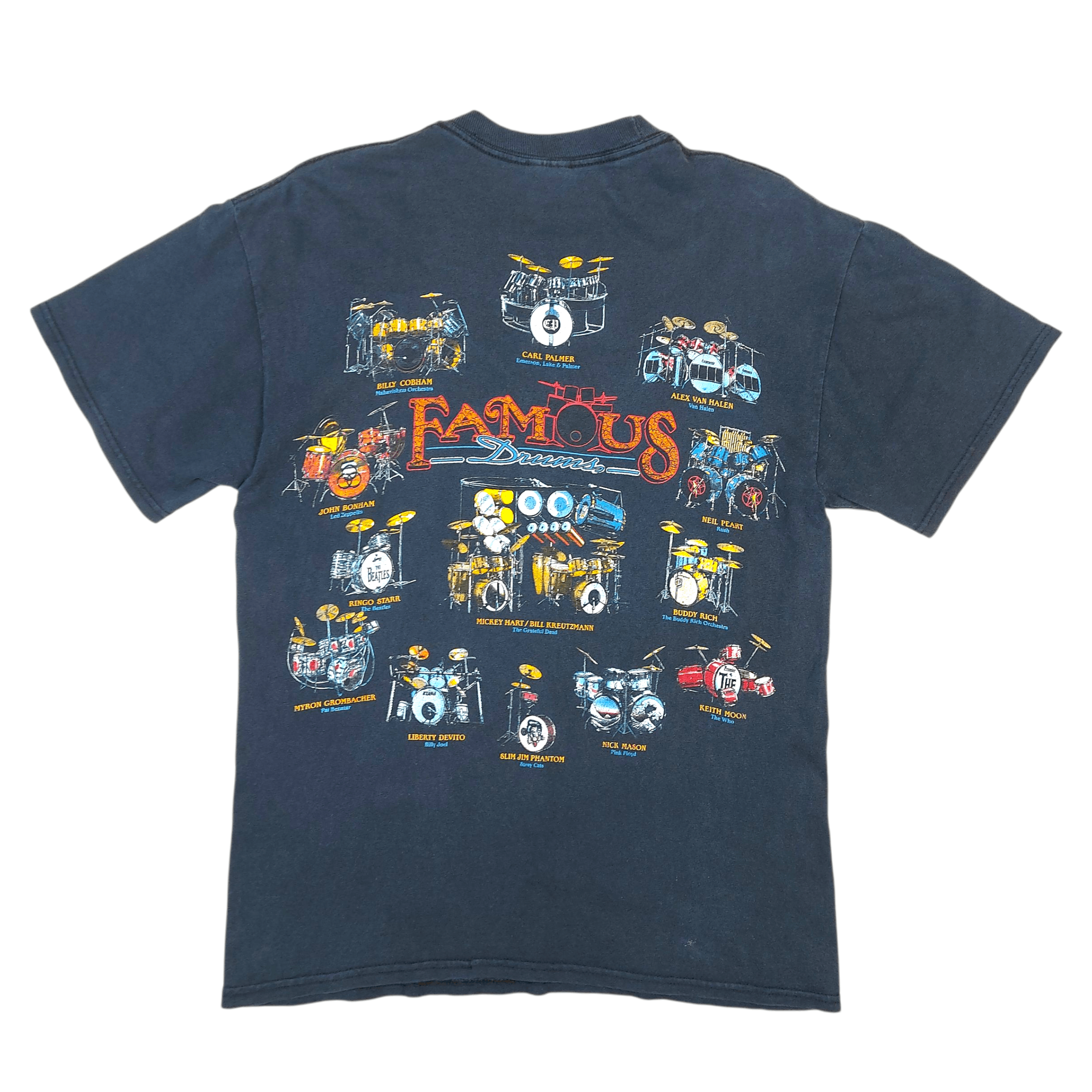 Band Tees Vintage Y2K Famous Drummers Of History Graphic TEE Size US M / EU 48-50 / 2 - 3 Thumbnail