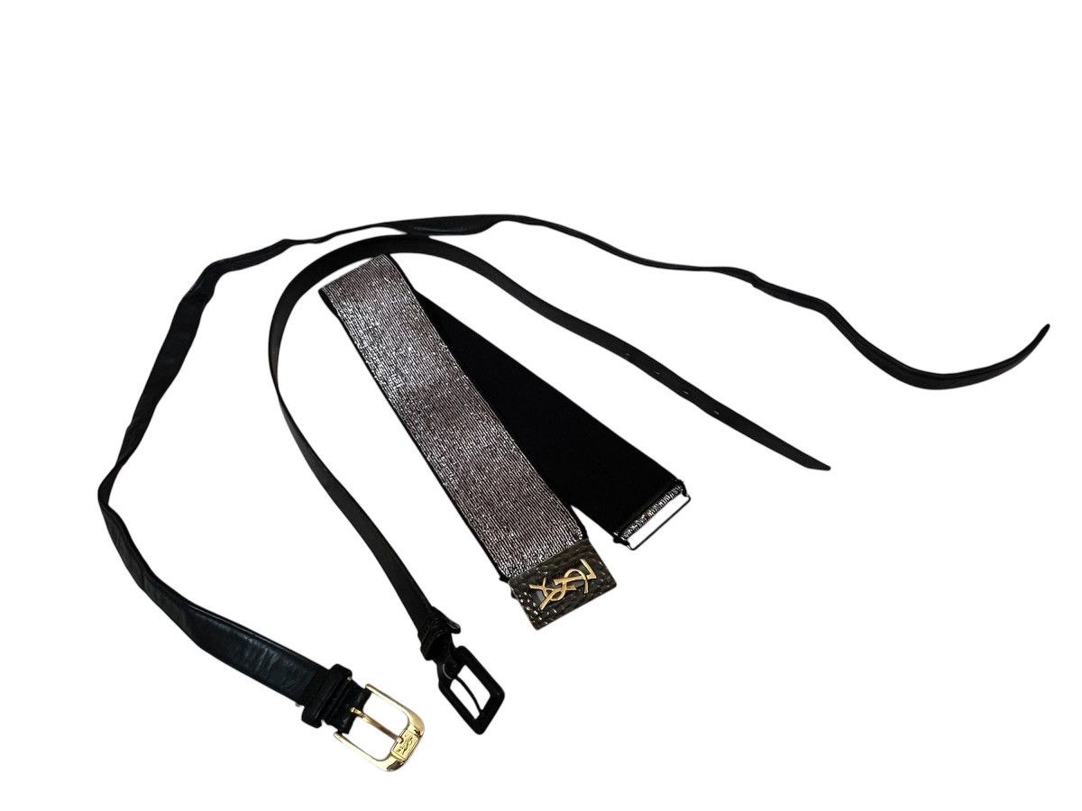 Yves Saint Laurent Yves saint laurent leather belt bundle sale Size ONE SIZE - 2 Thumbnail