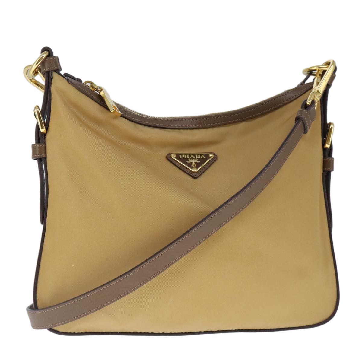 Prada Re-Nylon Beige Synthetic Shoulder Bag (Pre-Owned) Size ONE SIZE - 1 Thumbnail