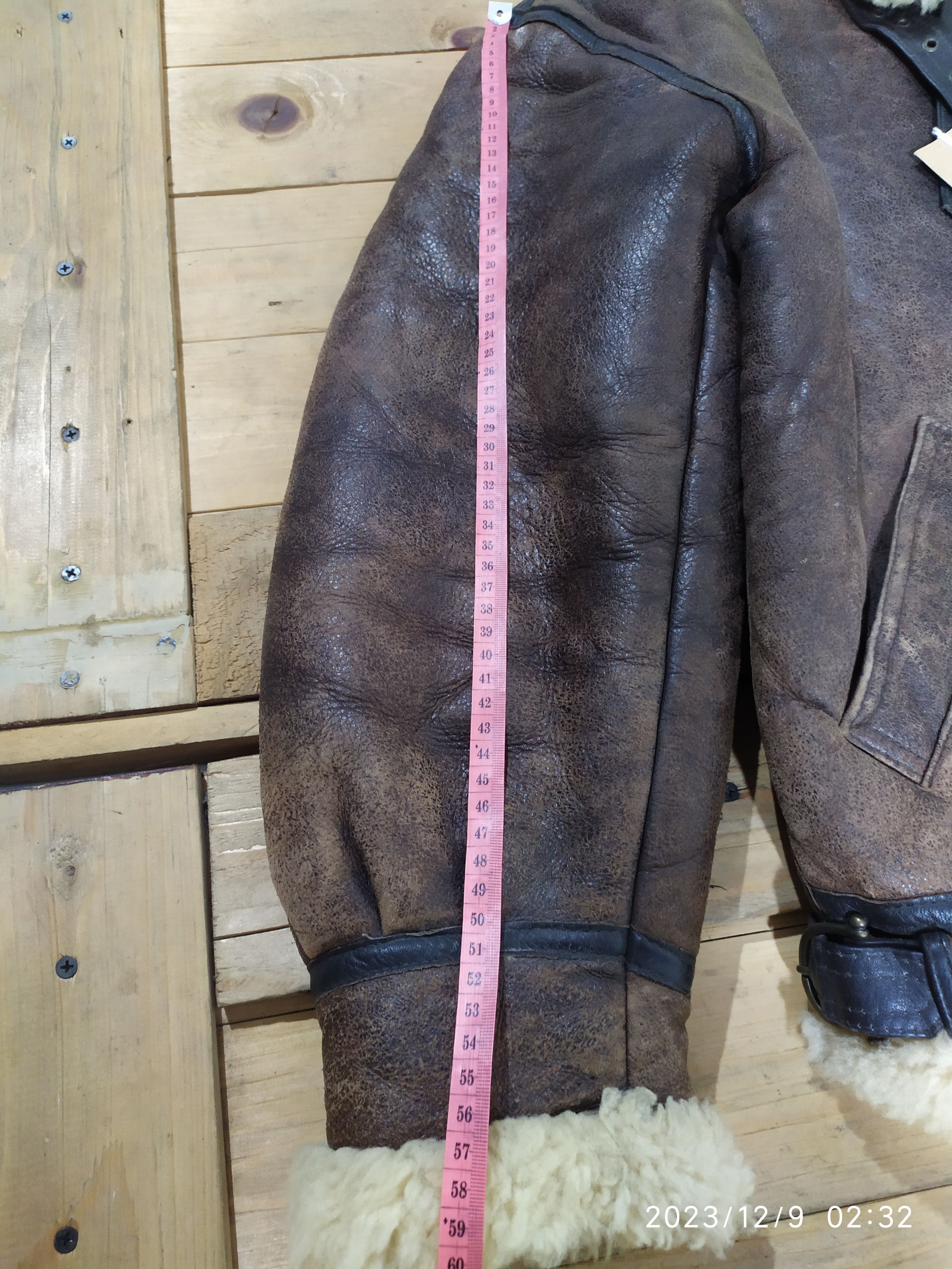 Genuine Leather MILANO CONNECTION LEATHER TYPE B3 SHEEPSKIN FLIGHT JACKET Size US L / EU 52-54 / 3 - 21 Thumbnail