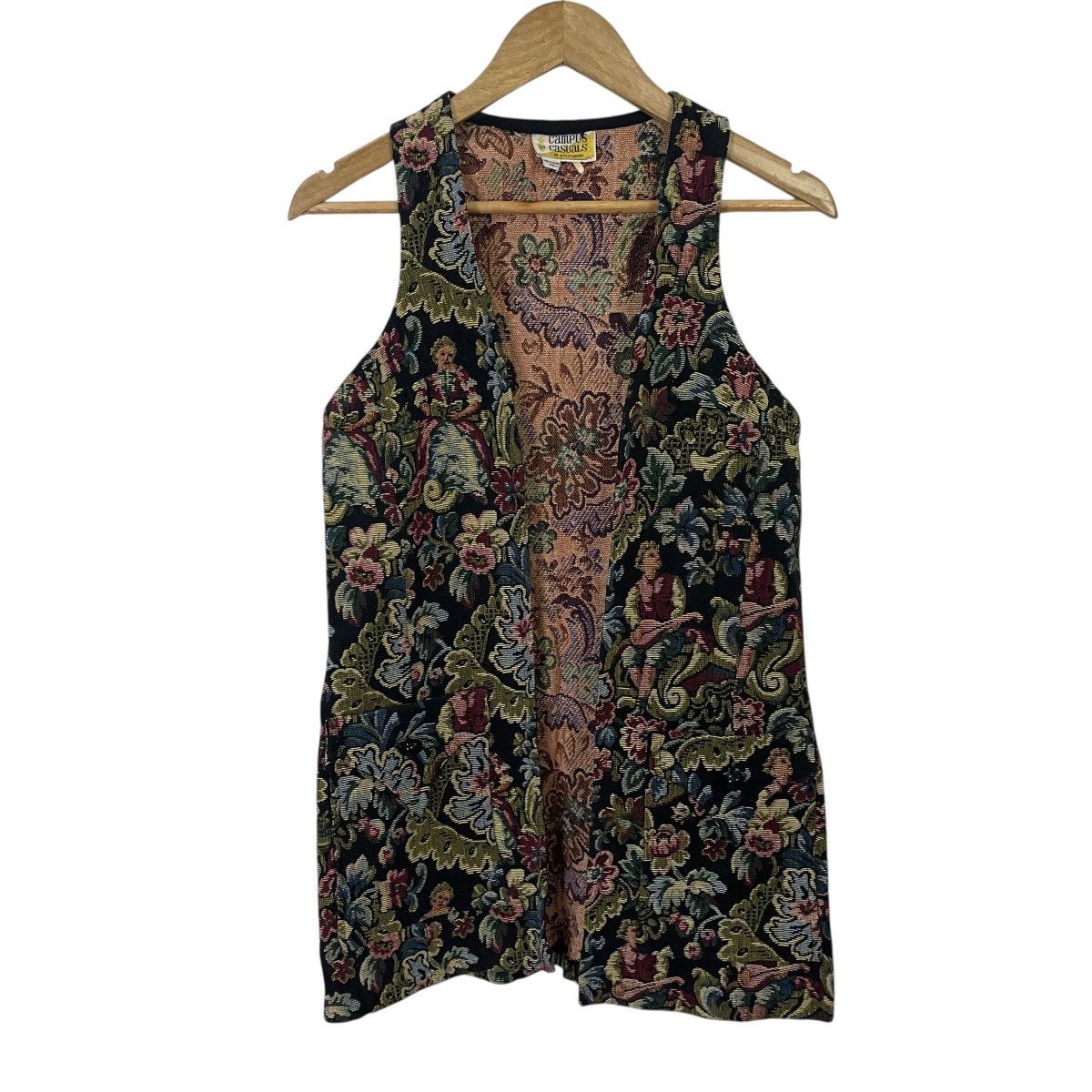 Japanese Brand Vintage Campus Casual Of Califiona Art Sleeveles Jacket Size S / US 4 / IT 40 - 1 Thumbnail