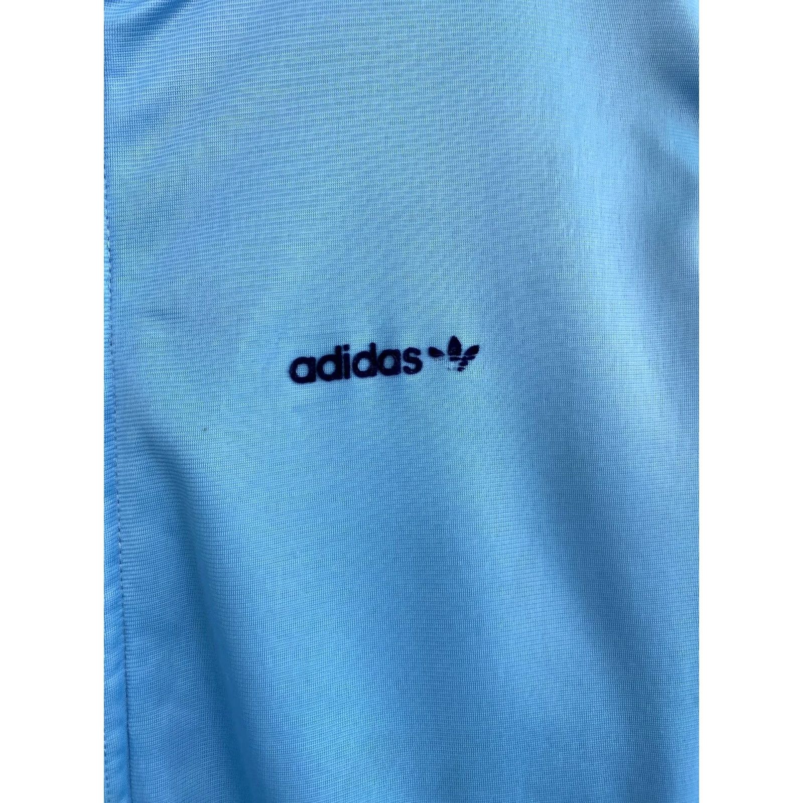 Adidas VINTAGE Adidas Retro Zip Hoodie 80s Olympic Style Rare Y2K Hoodie Mens L Blue Size US L / EU 52-54 / 3 - 4 Thumbnail