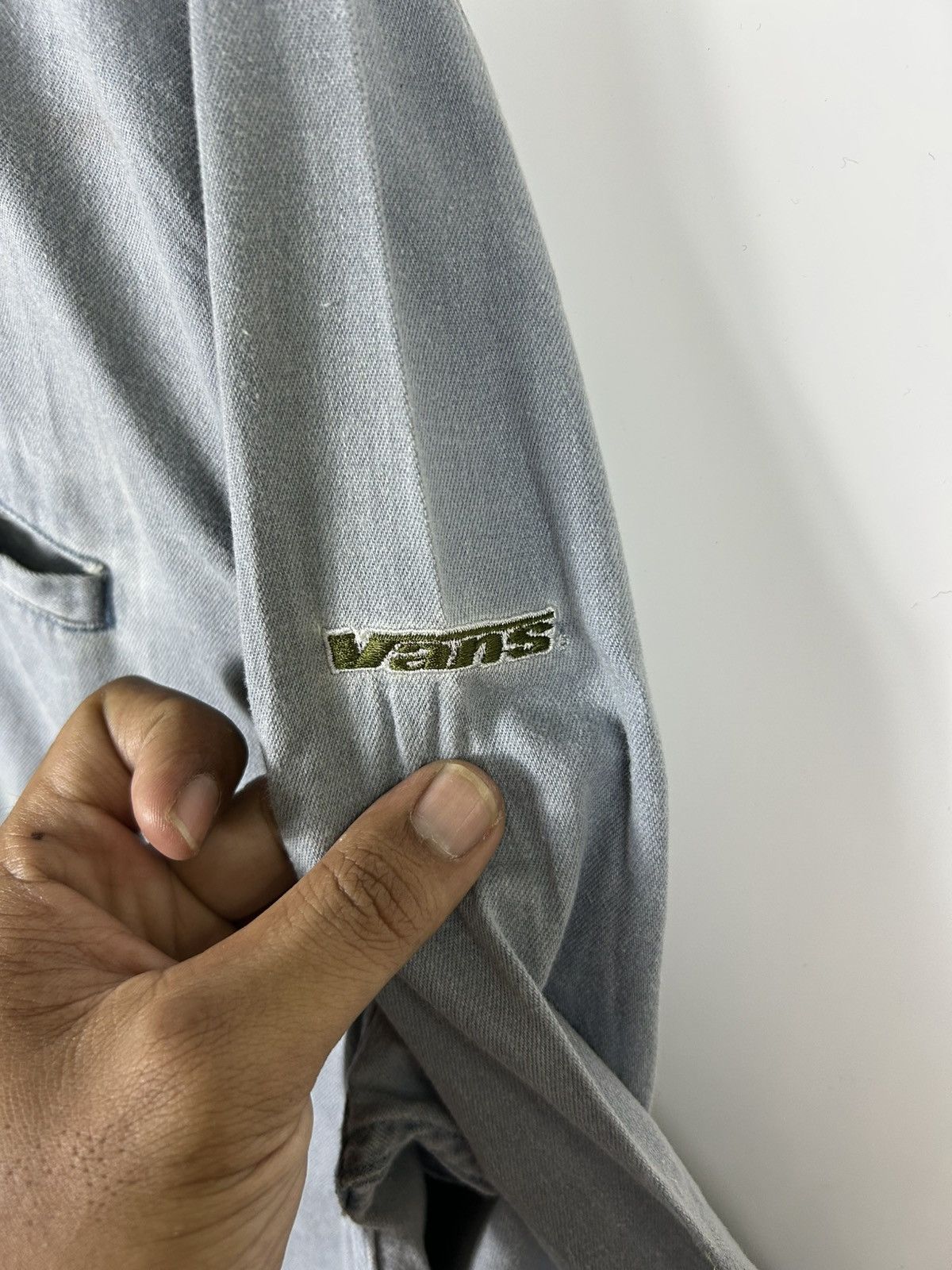 Vans × Vintage ⚡️Vintage 90’s Vans USA Zipper Baggy Shirt Jacket Size US L / EU 52-54 / 3 - 7 Thumbnail