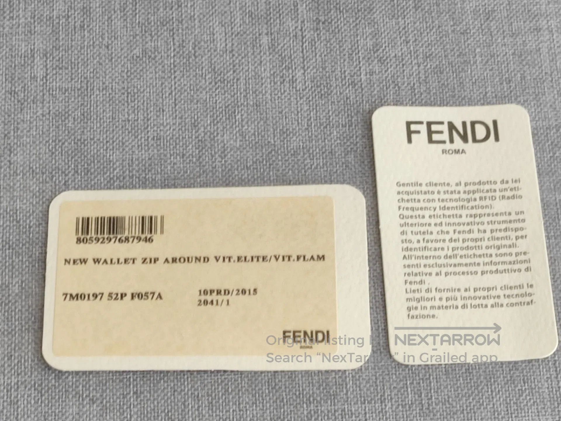 Fendi Fendi Karl Lagerfeld Fur Rivet Chain Wallet. Size ONE SIZE - 4 Thumbnail