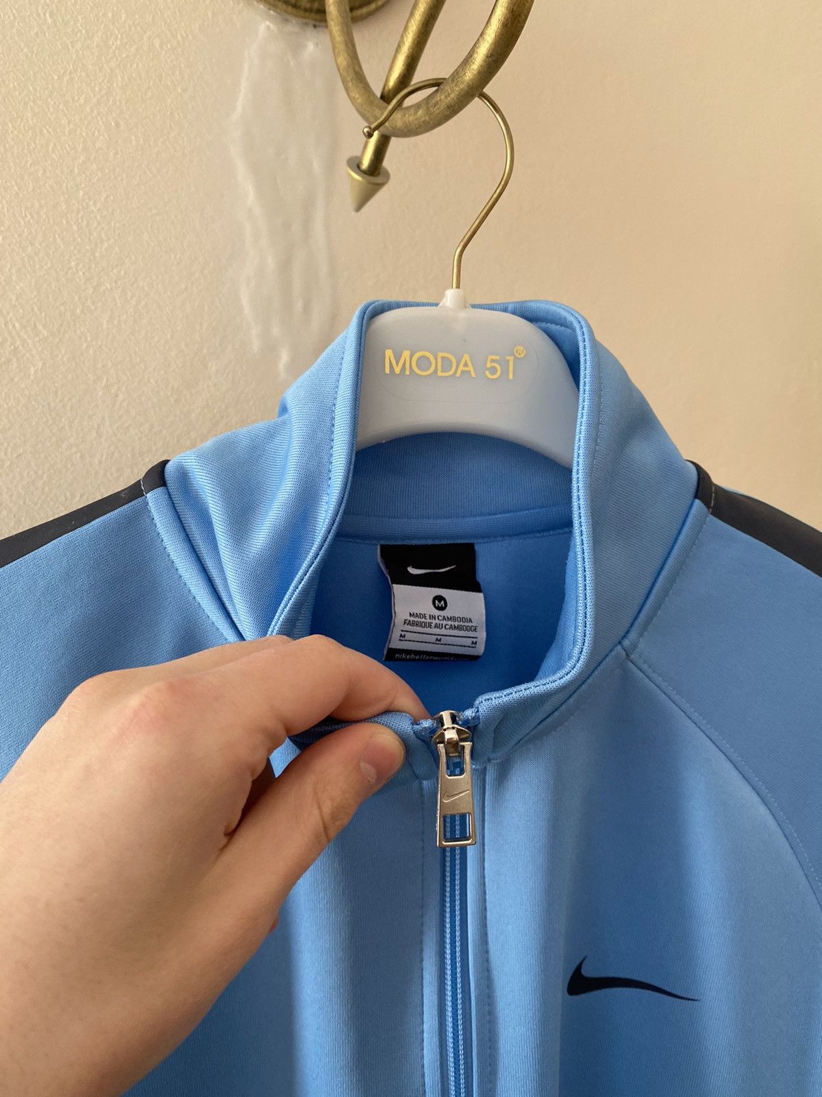 Nike × Vintage Vintage Nike Manchester City Soccer Track Jacket Size US M / EU 48-50 / 2 - 4 Thumbnail