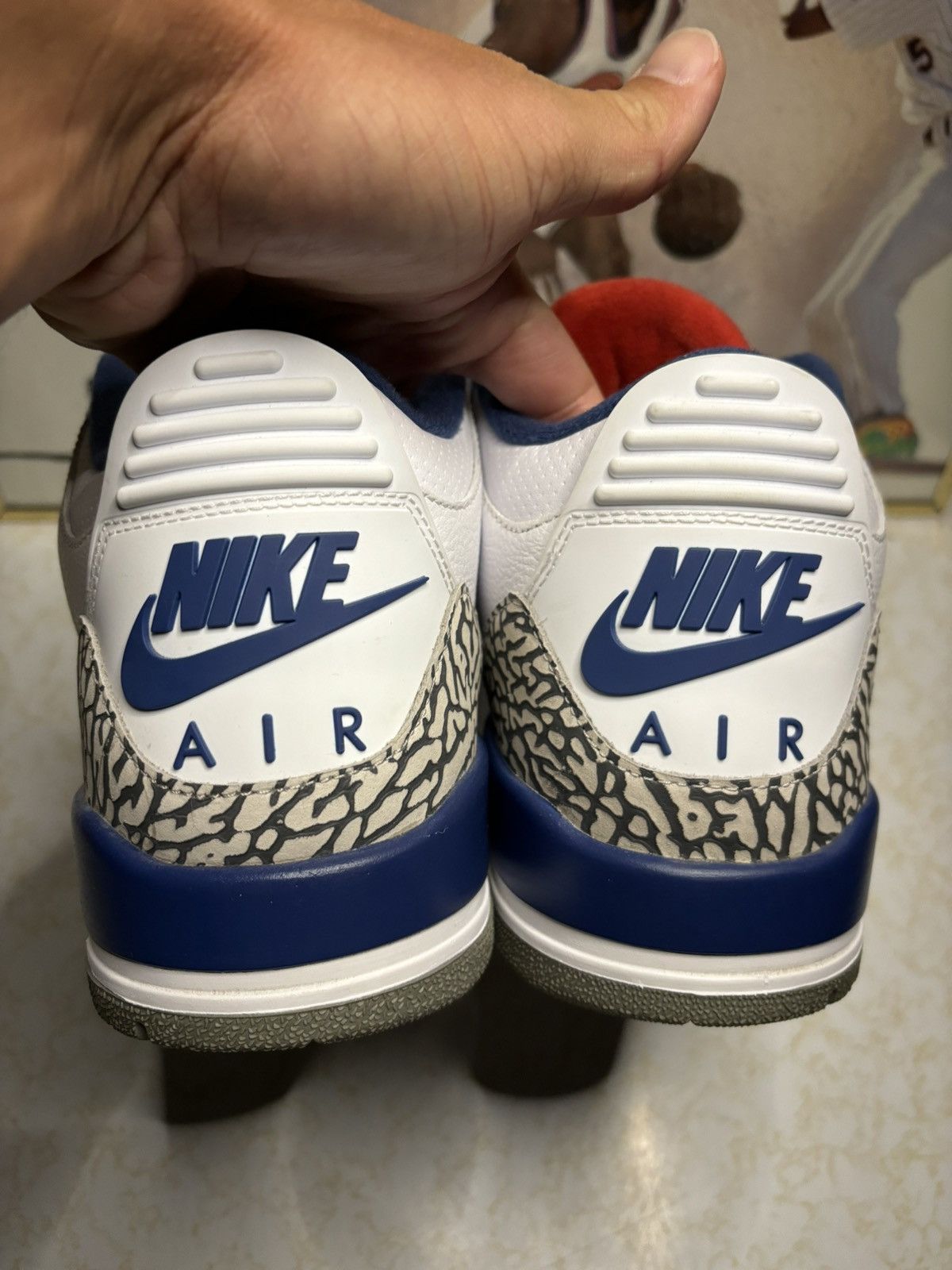 Jordan Brand Air Jordan 3 Retro OG True Blue 2016 Size US 12 / EU 45 - 7 Thumbnail