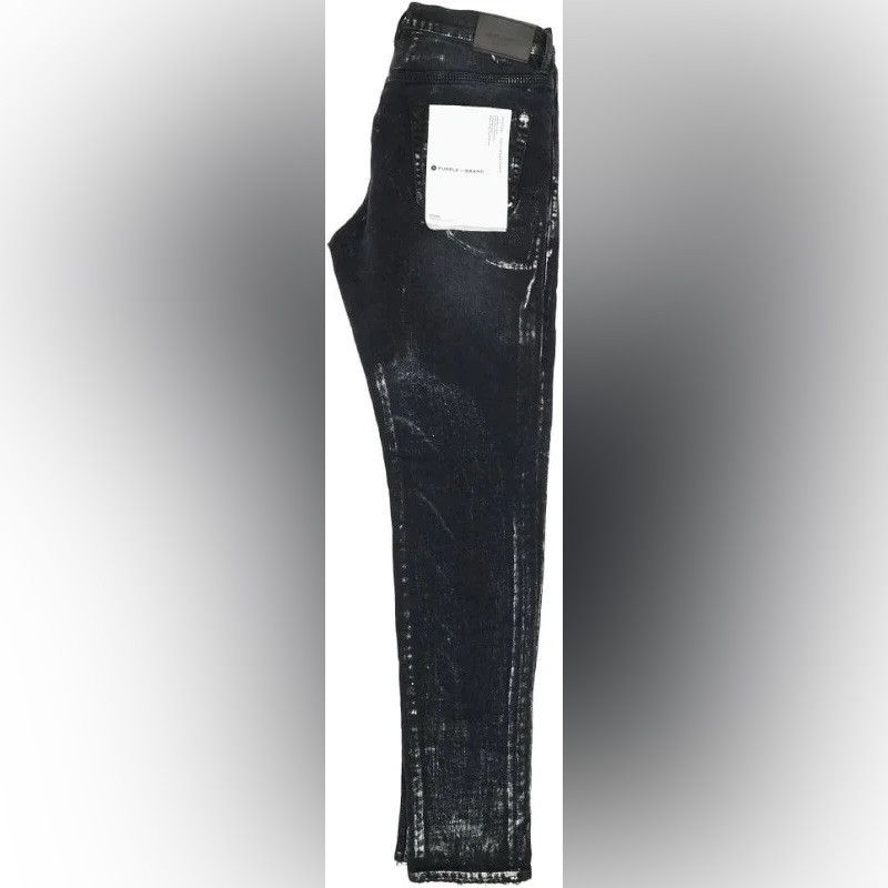 Purple Brand New Purple brand black wash with metal sliver Size US 31 - 2 Thumbnail