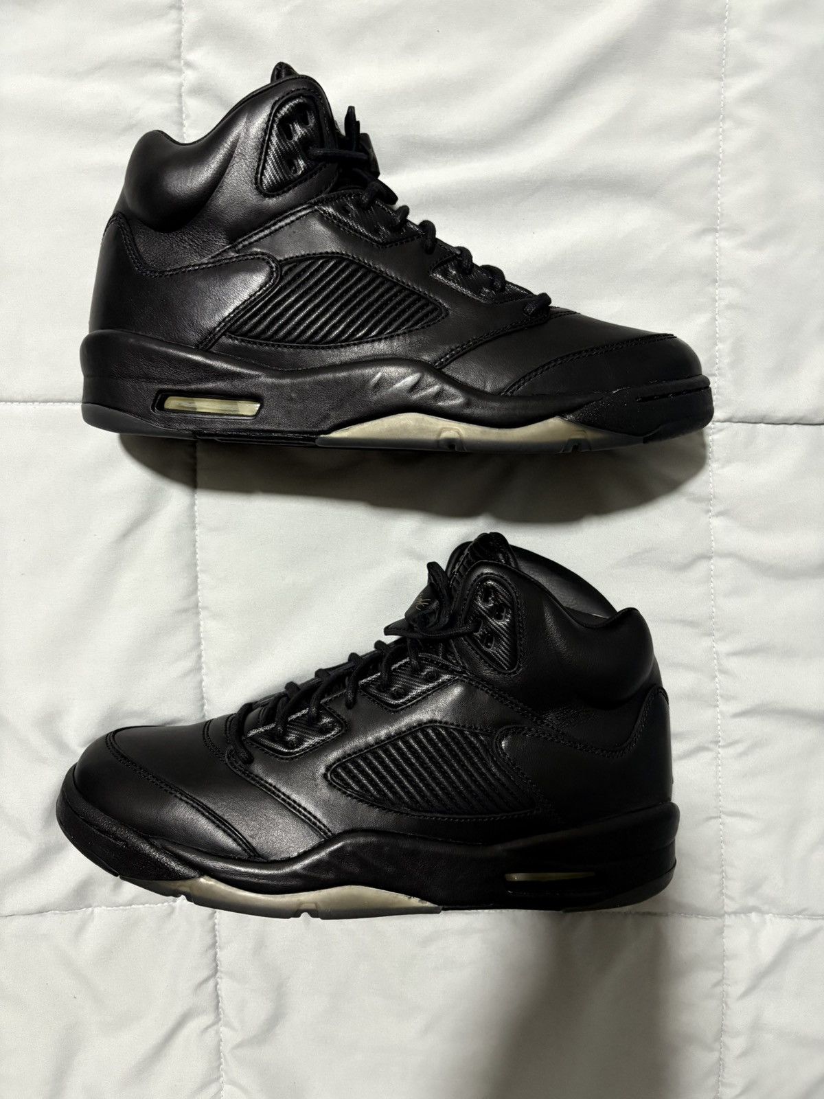 Jordan Brand Air Jordan 5 Retro Premium ‘Triple Black’ Size US 10.5 / EU 43-44 - 2 Thumbnail