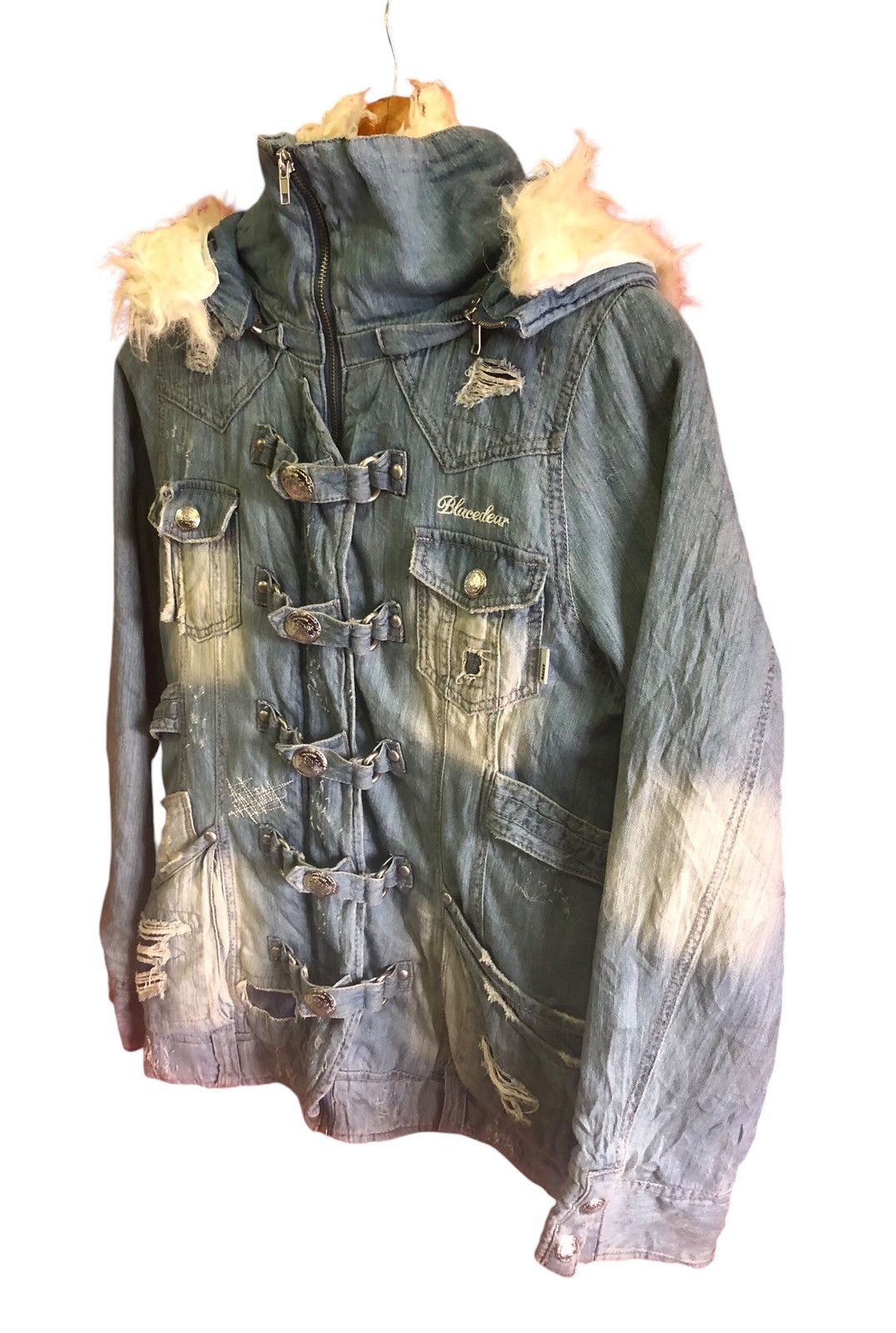 If Six Was Nine × Japanese Brand × Le Grande Bleu (L.G.B.) Rare!!Blue Backs Distressed Zipper Jacket Size US S / EU 44-46 / 1 - 3 Thumbnail