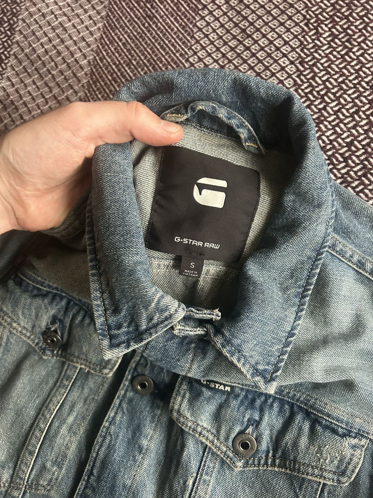 G-Star G-star Raw 3301 Denim Deconstructed Slim Faded Jacket Size S Size US S / EU 44-46 / 1 - 6 Thumbnail