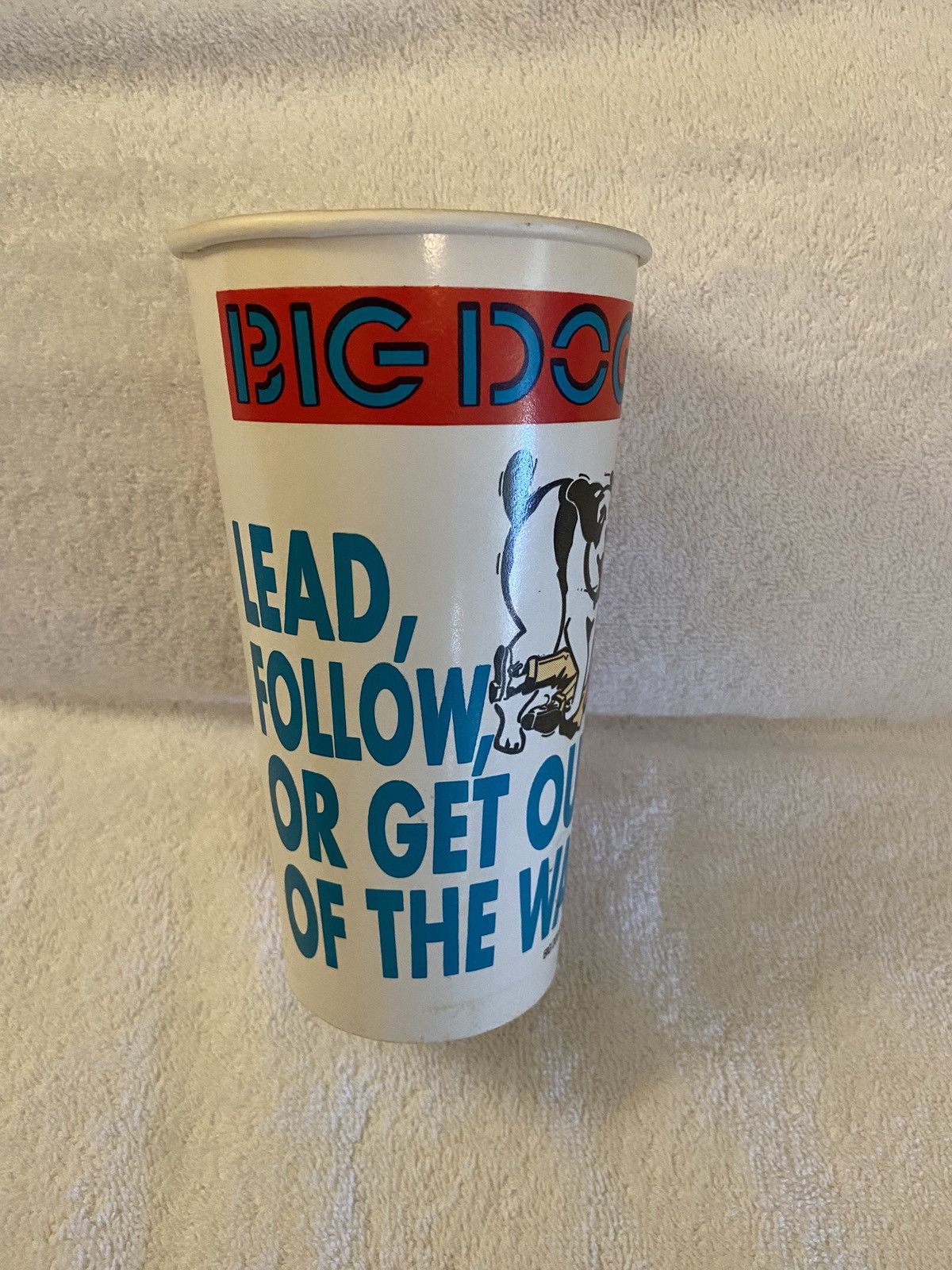 Big Dogs Big Dog Burger King Coca Cola 1992 Promo Cup Lead, Follow Size ONE SIZE - 1 Thumbnail