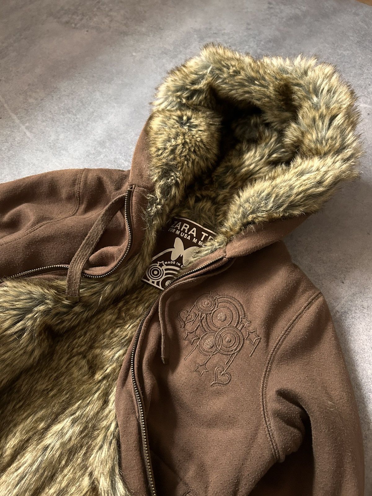 Zara Vintage Zara Brown If Six Was Nine fur hoodies y2k Size M / US 6-8 / IT 42-44 - 6 Thumbnail