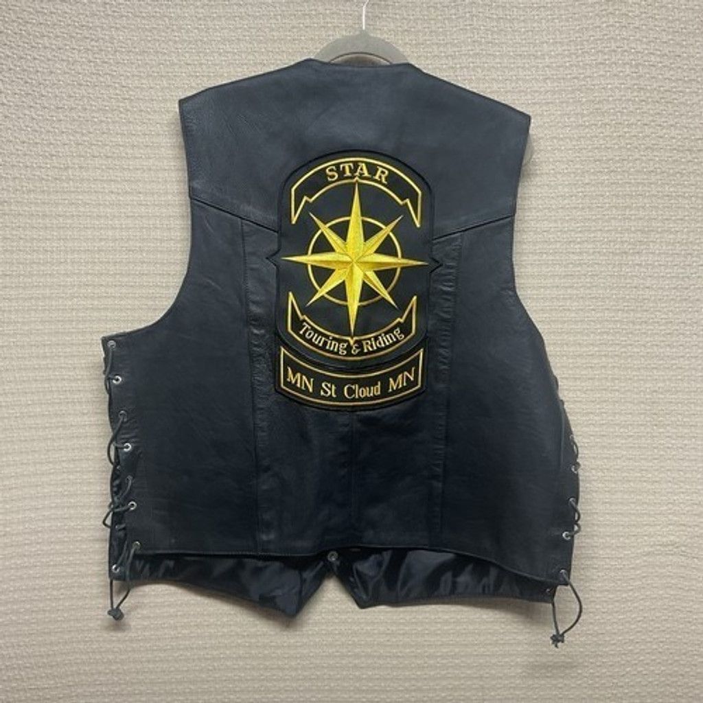 Other Interstate Leather Logo Lined 4Button Tie Sides Vest Men 2XL Size US XXL / EU 58 / 5 - 10 Thumbnail