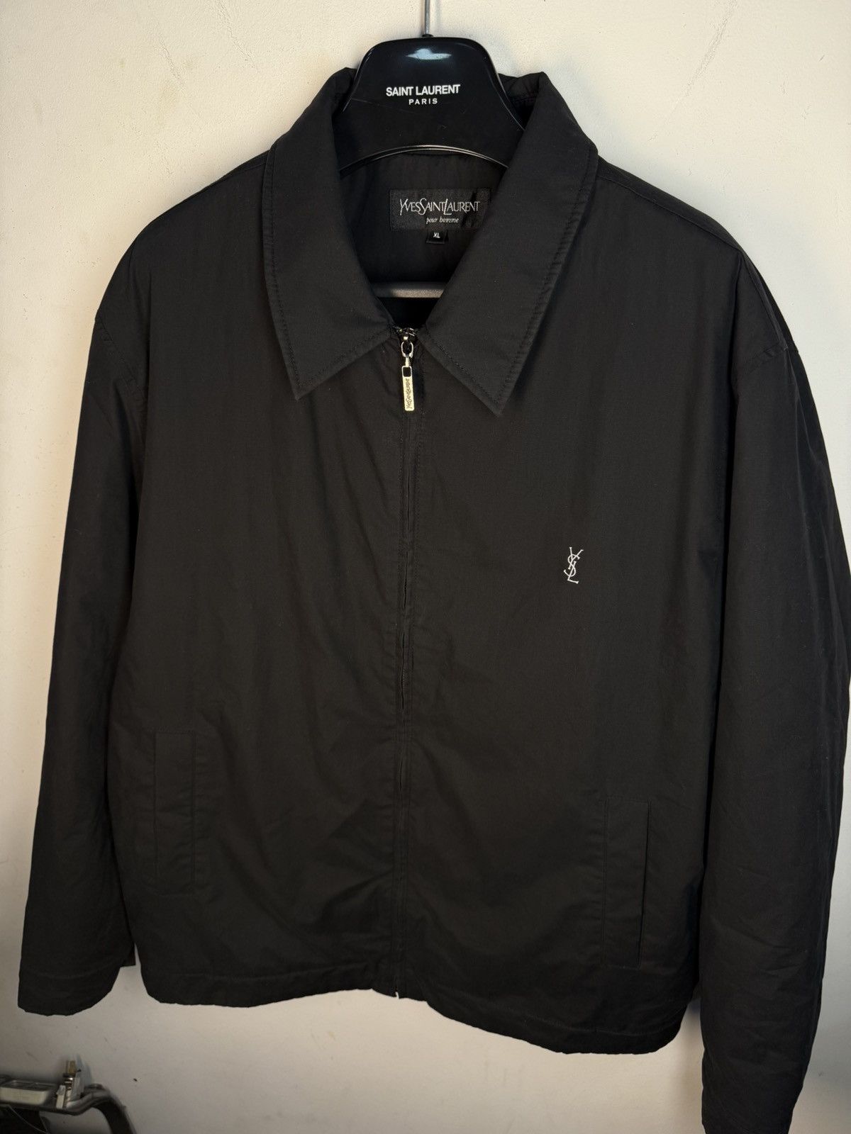 Yves Saint Laurent Warm Black YSL Jacket Bomber Quilted Vintage Y2k zip up Size US XL / EU 56 / 4 - 21 Thumbnail