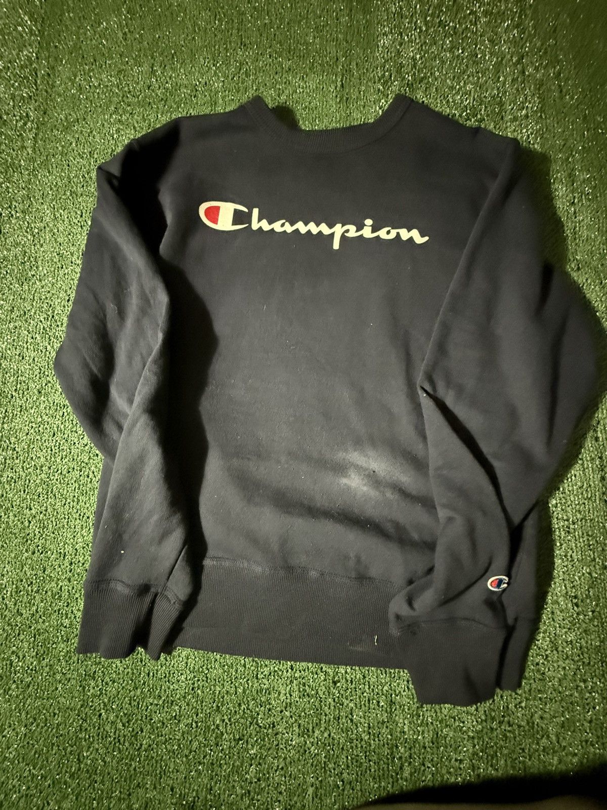 Champion Navy Blue Champion Crew Neck Size US M / EU 48-50 / 2 - 1 Thumbnail