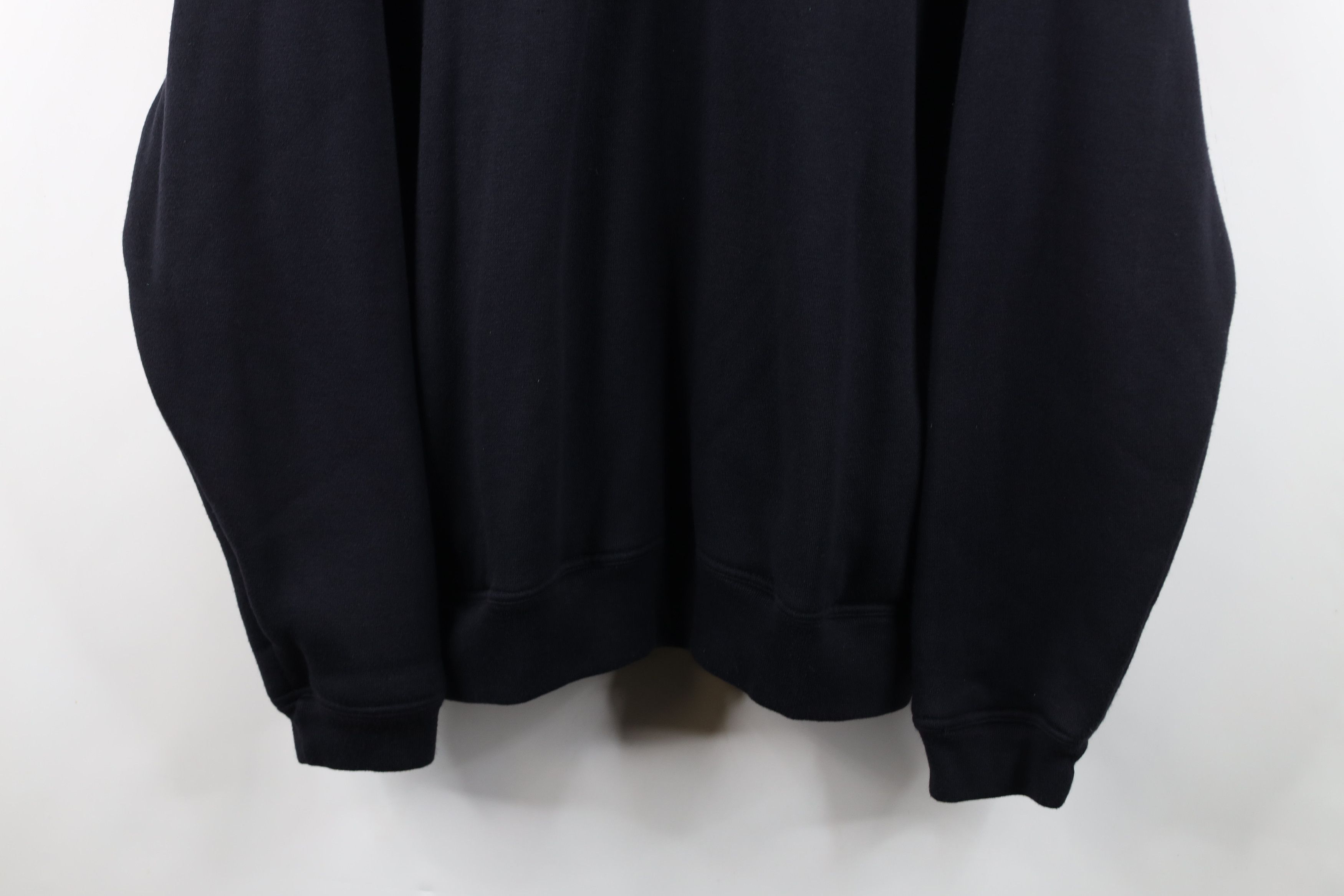 Vintage Vintage 90s Streetwear Thermal Lined Henley Sweatshirt Black Size US XL / EU 56 / 4 - 3 Thumbnail