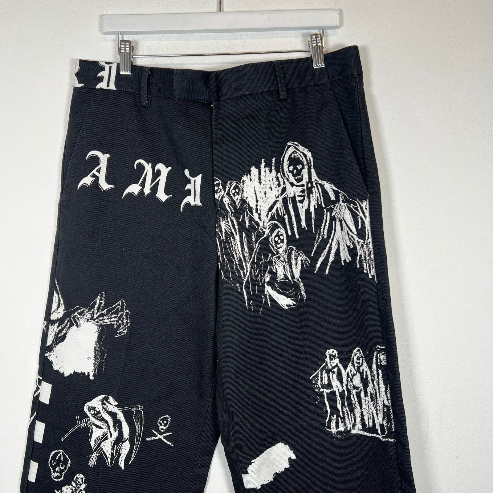 Amiri × Wes Lang Amiri x Wes Lang Dark Grey Trousers Size 52 Size US 36 / EU 52 - 2 Thumbnail