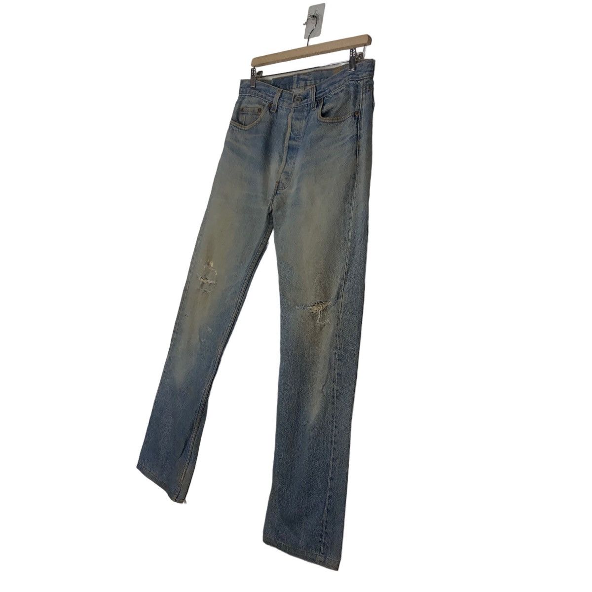 Levi's 🔥Vintage Distressed Rusty Design Punk Style Levi’s USA Size US 32 / EU 48 - 2 Thumbnail