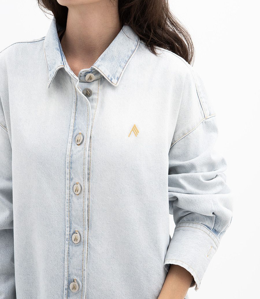 The Attico o1mle0526 Diana Denim Jacket in Blue Size XS / US 0-2 / IT 36-38 - 5 Thumbnail