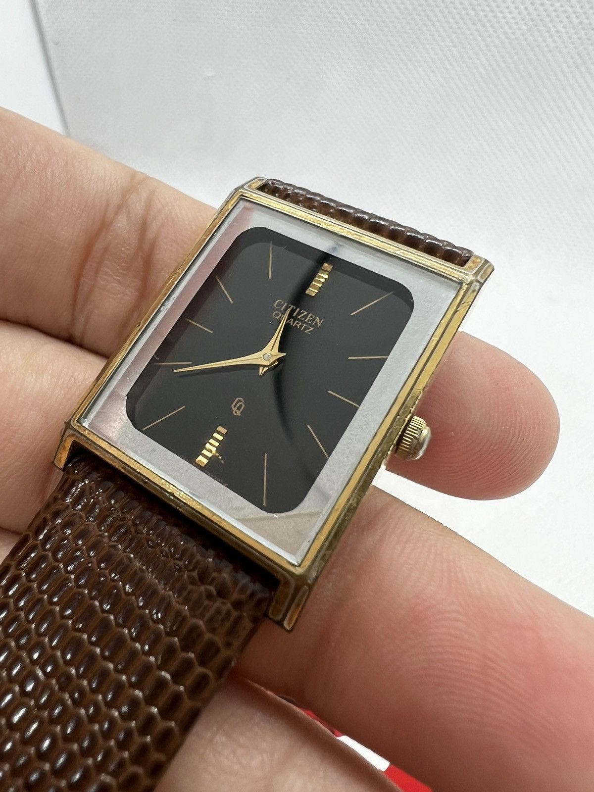 Citizen Vintage Citizen 4-795962 Y0 Tank Quartz Watch Size ONE SIZE - 4 Thumbnail