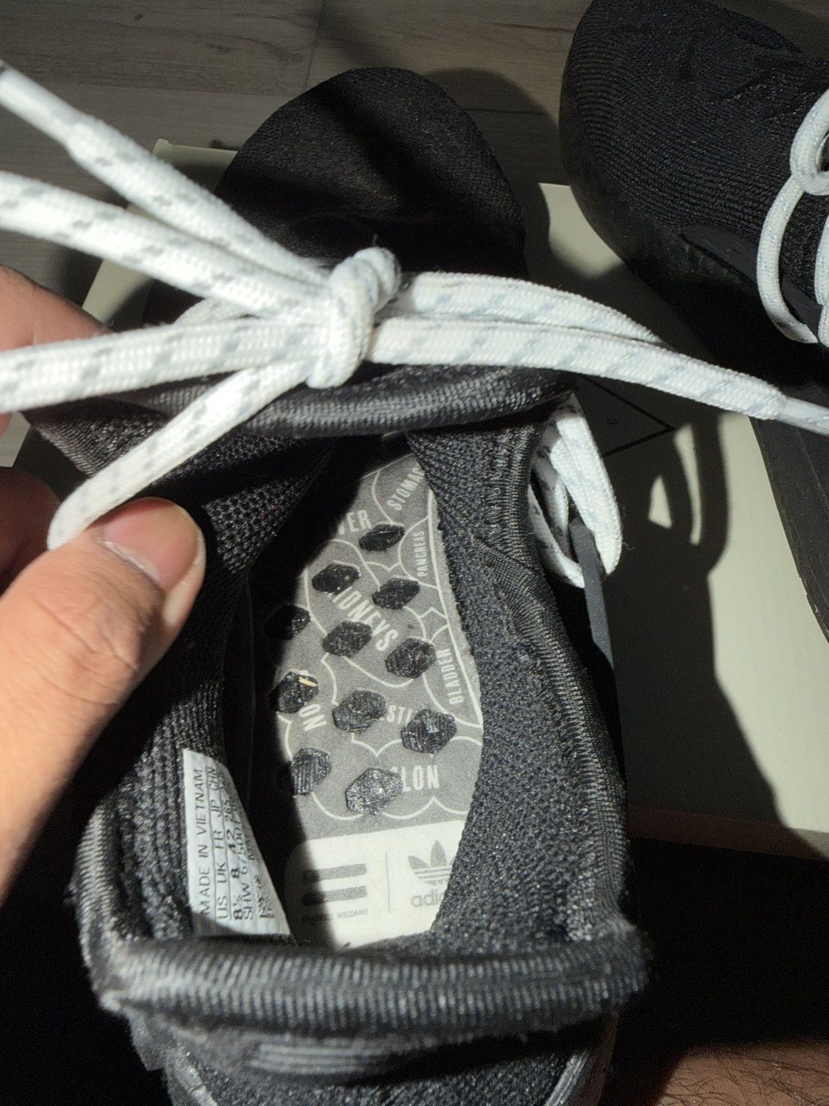 Adidas × Pharrell Adidas x Pharrell NMD Human Race Black Size US 8.5 / EU 41-42 - 6 Thumbnail