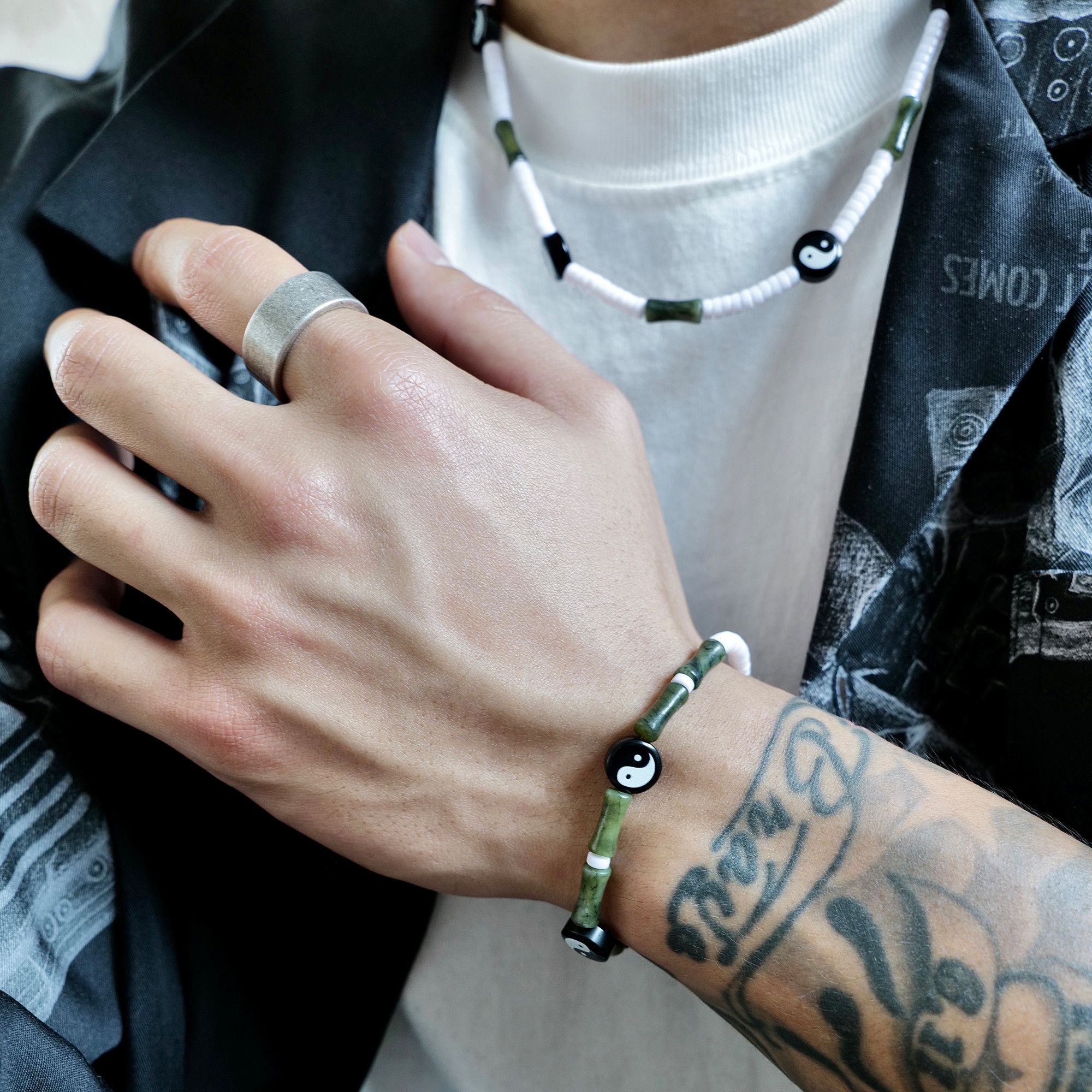 Jewelry Yin Yang Future Bracelet Y2K Punk Chain Bracelets Chains Size ONE SIZE - 1 Thumbnail
