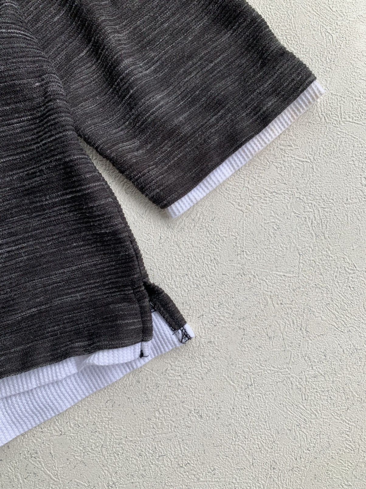 Japanese Brand Double Layer Defective Stuct Longsleeve issey miyake style Size US L / EU 52-54 / 3 - 8 Thumbnail