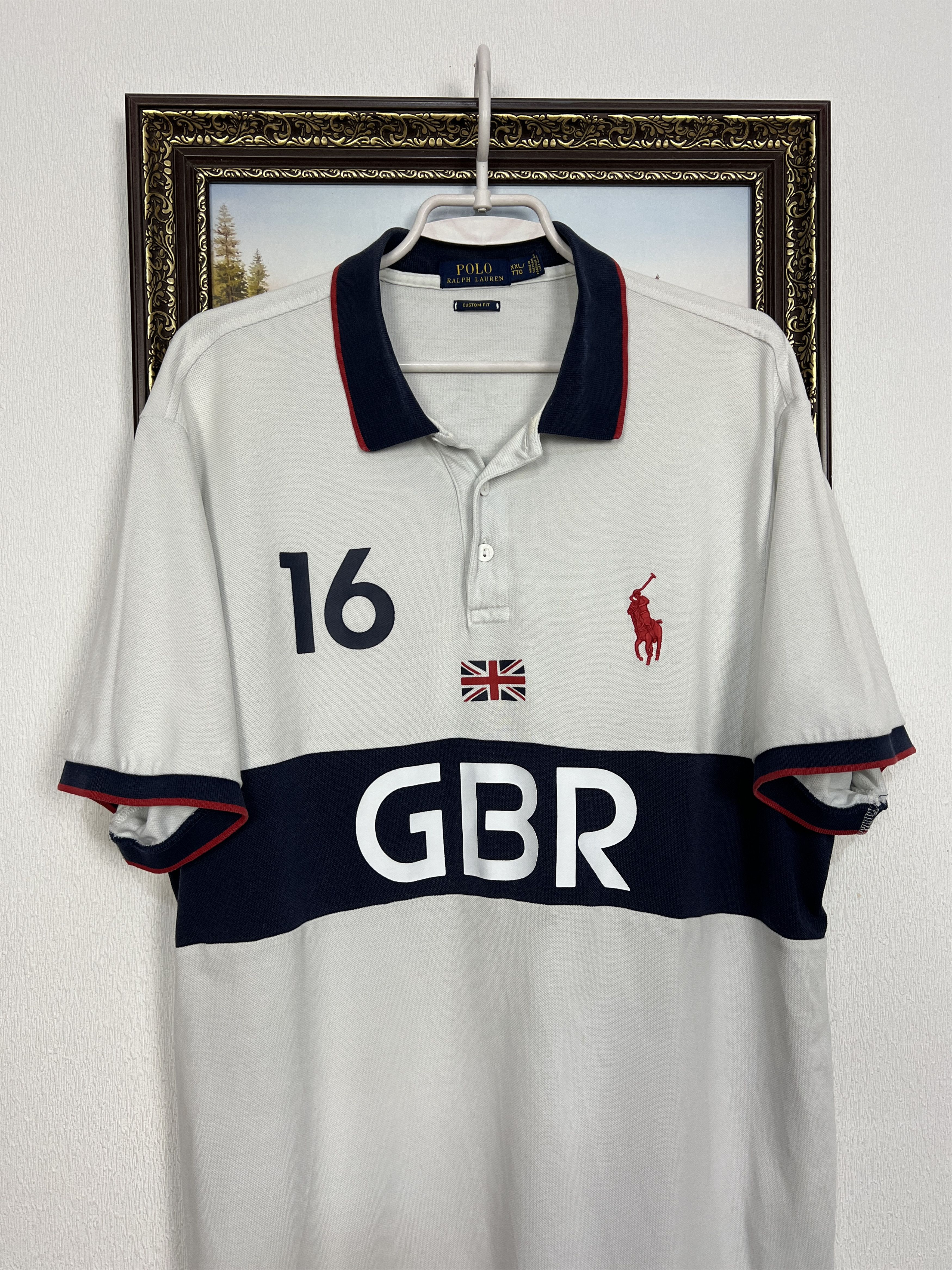 Polo Ralph Lauren Polo Ralph Lauren Great Britain Big Logo Pony Jersey Shirt Size US XXL / EU 58 / 5 - 2 Thumbnail
