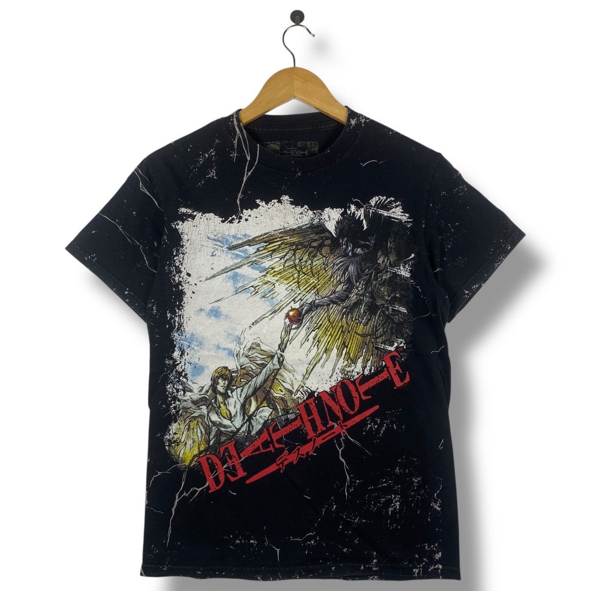 Anime Vintage 00's DEATH NOTE Anime Fullprinted Graphic Tee Shirt Size US S / EU 44-46 / 1 - 1 Thumbnail