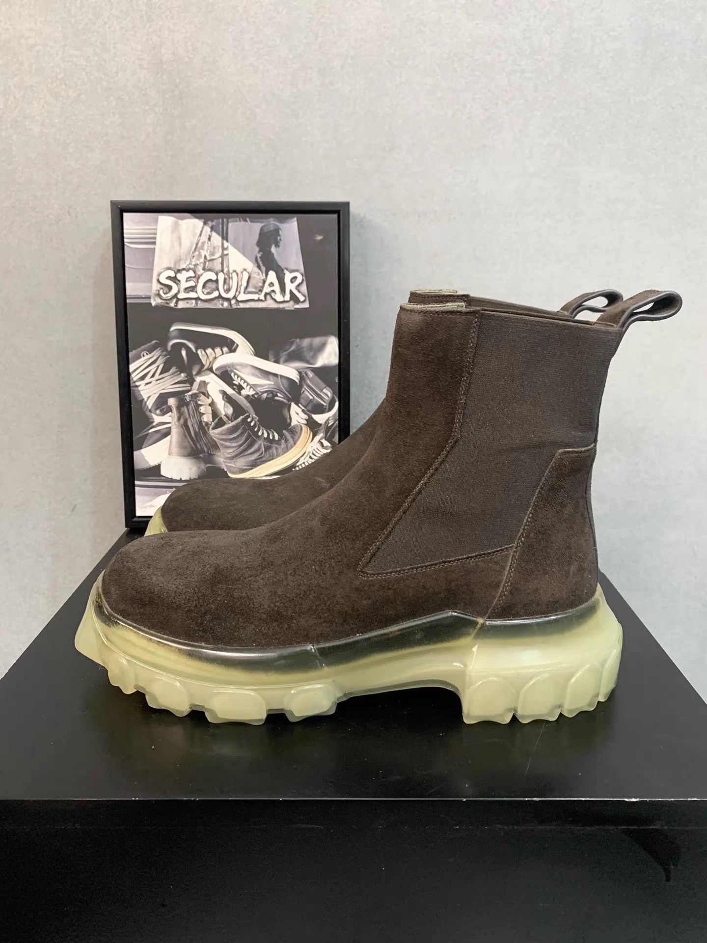 Rick Owens Rick Owens Tractor Sole Chelsea Boot K34 Size US 8 / EU 41 - 3 Thumbnail