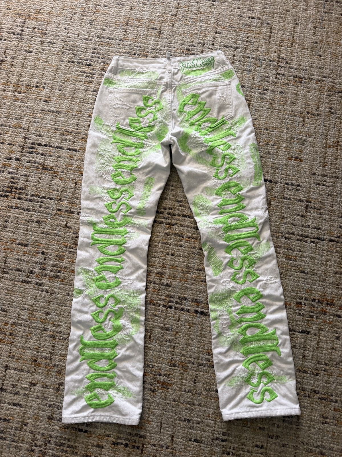 Endless Endless Denim white/green Size US 28 / EU 44 - 2 Thumbnail