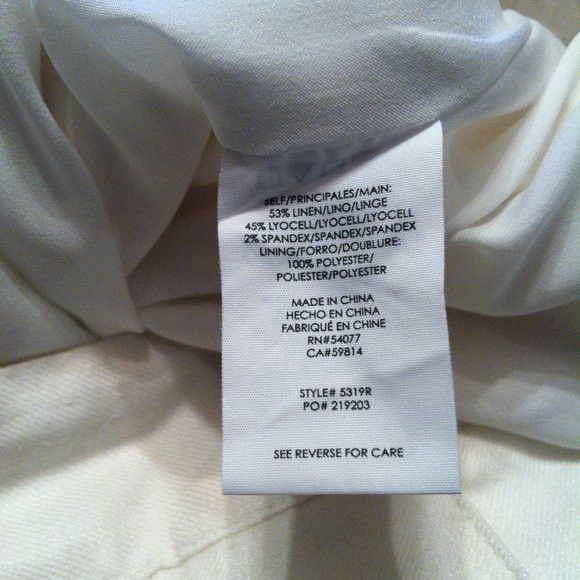 Other CABI WOMEN'S 53%LINEN 45%LYOCELL DRESS PANTS SIZE: 10/32 Size 32" / US 10 / IT 46 - 6 Thumbnail
