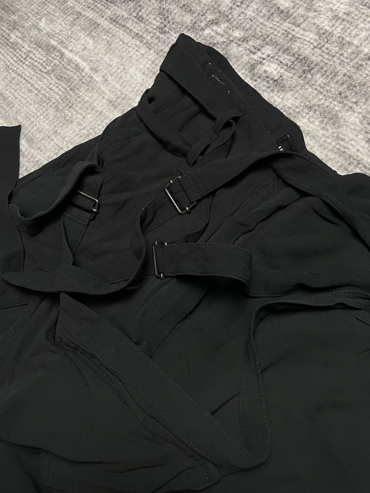Ann Demeulemeester Ann Demeulemeester Silk Bondage Cargo Pants Size US 30 / EU 46 - 7 Thumbnail