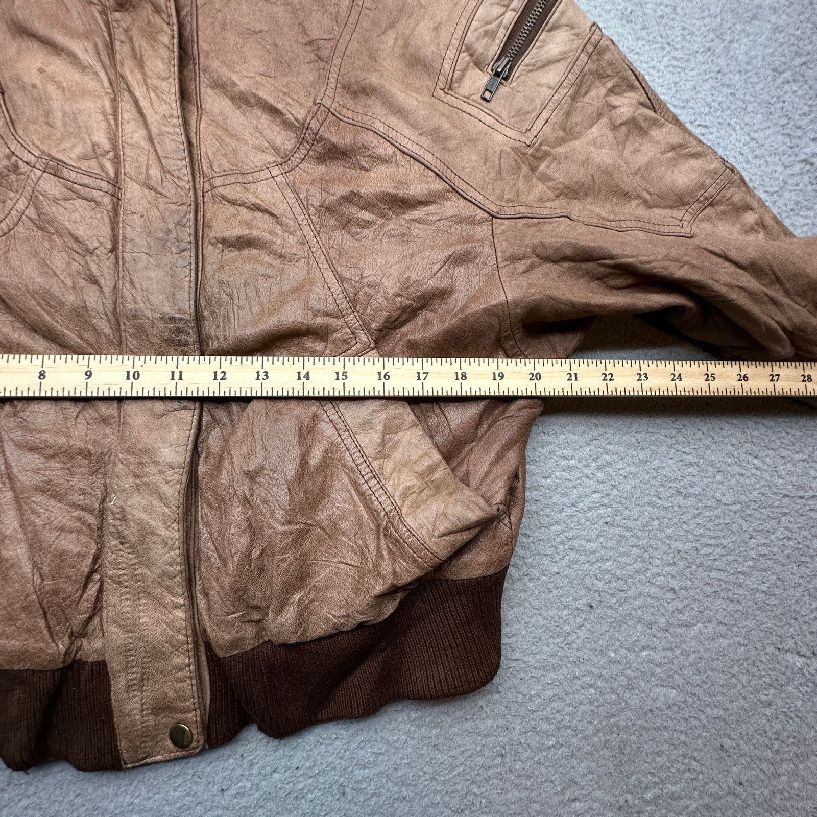 Adventure Bound VTG 90s Adventure Bound Bomber Leather Jacket Womens Medium Size M / US 6-8 / IT 42-44 - 5 Thumbnail