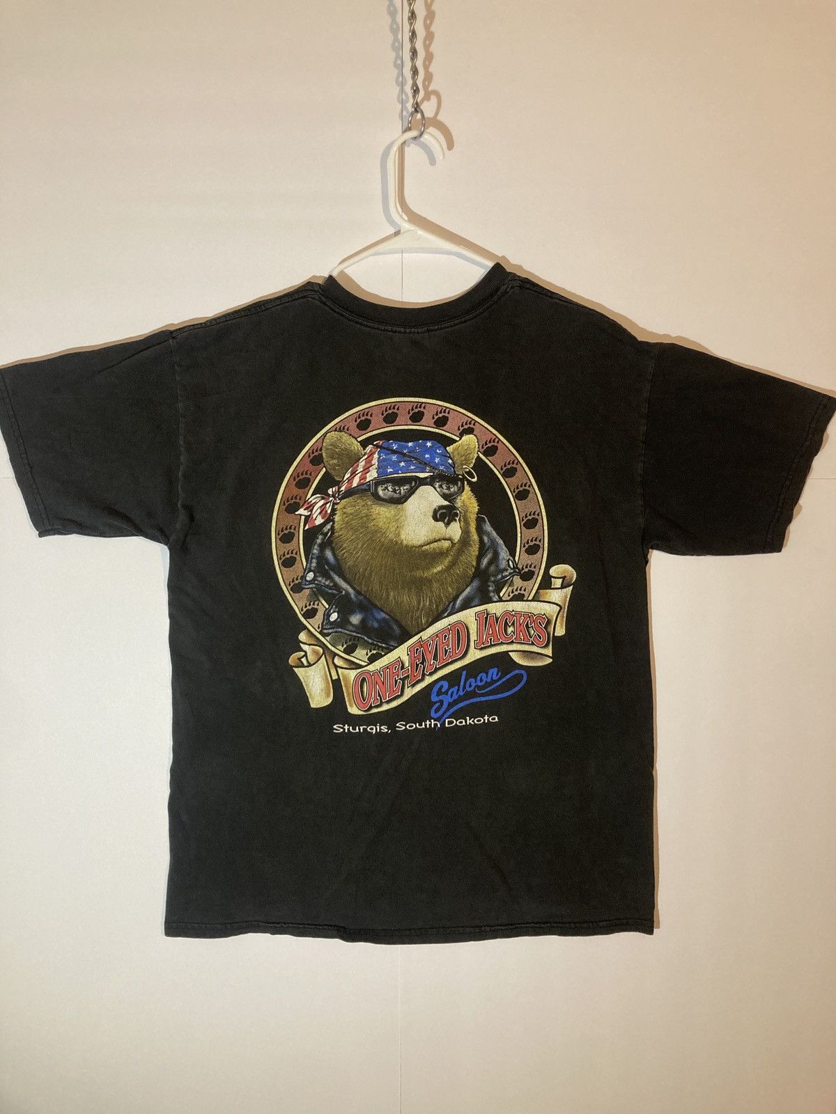 Vintage Vintage sturgis one eyed jacks saloon graphic tee Size US L / EU 52-54 / 3 - 1 Thumbnail