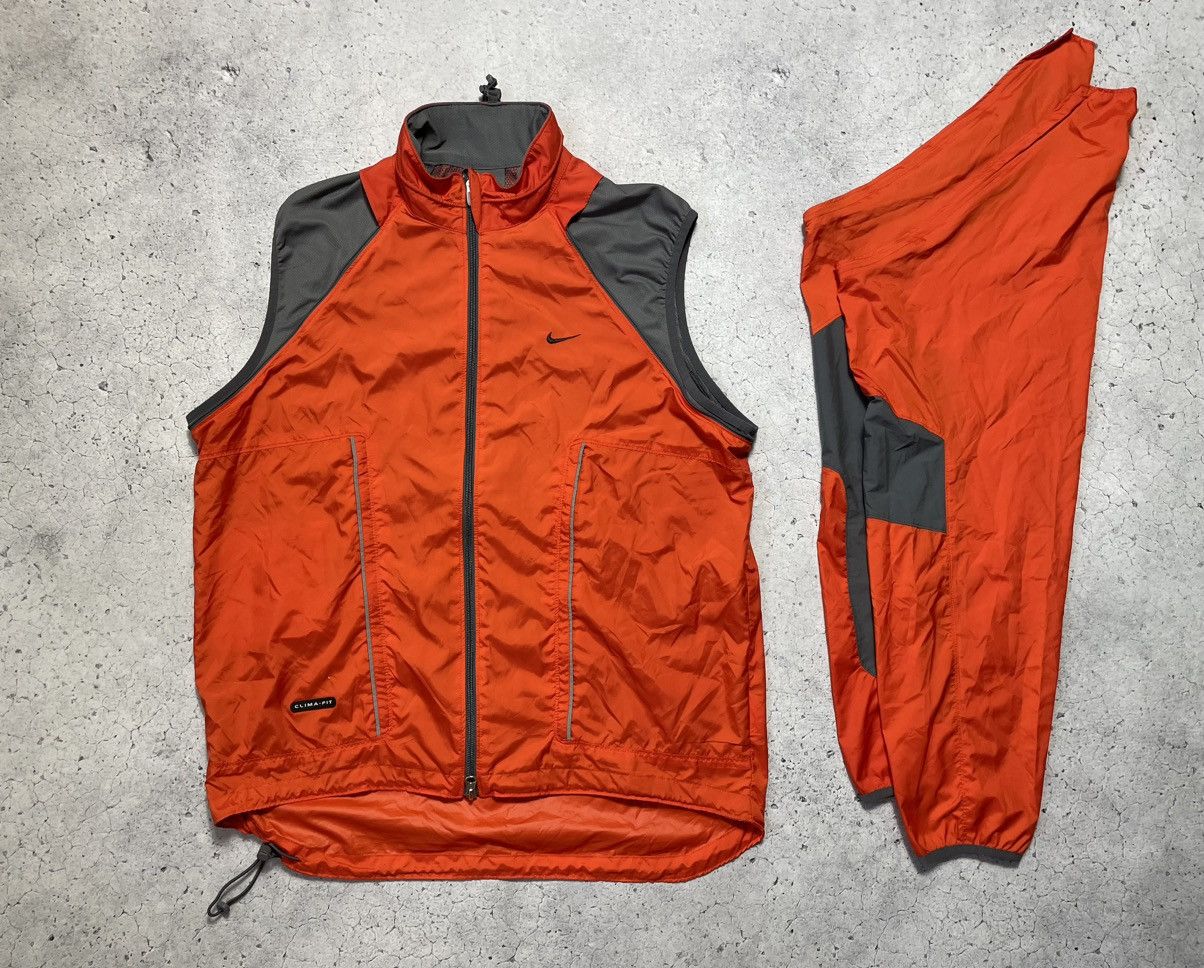Nike × Vintage Nike Clima-Fit Vintage Nylon Jacket Windbreaker Vest 2 in 1 Size US L / EU 52-54 / 3 - 1 Thumbnail
