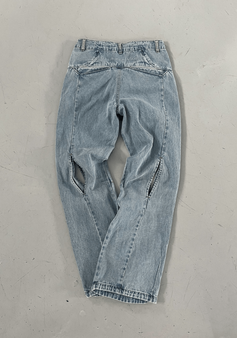 Rick Owens MPa MOTION VENT DENIM PANTS (LIGHT BLUE) , PLASTICPRODUCT Size US 29 - 5 Thumbnail